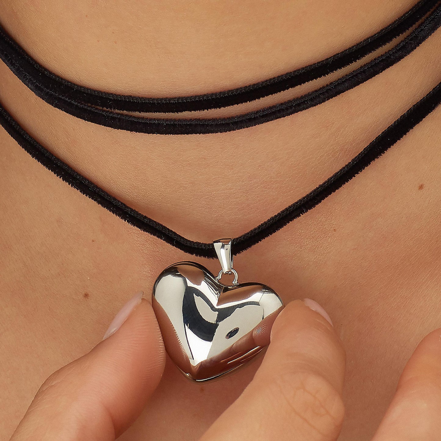 CHOKER SAGAPO CUORE