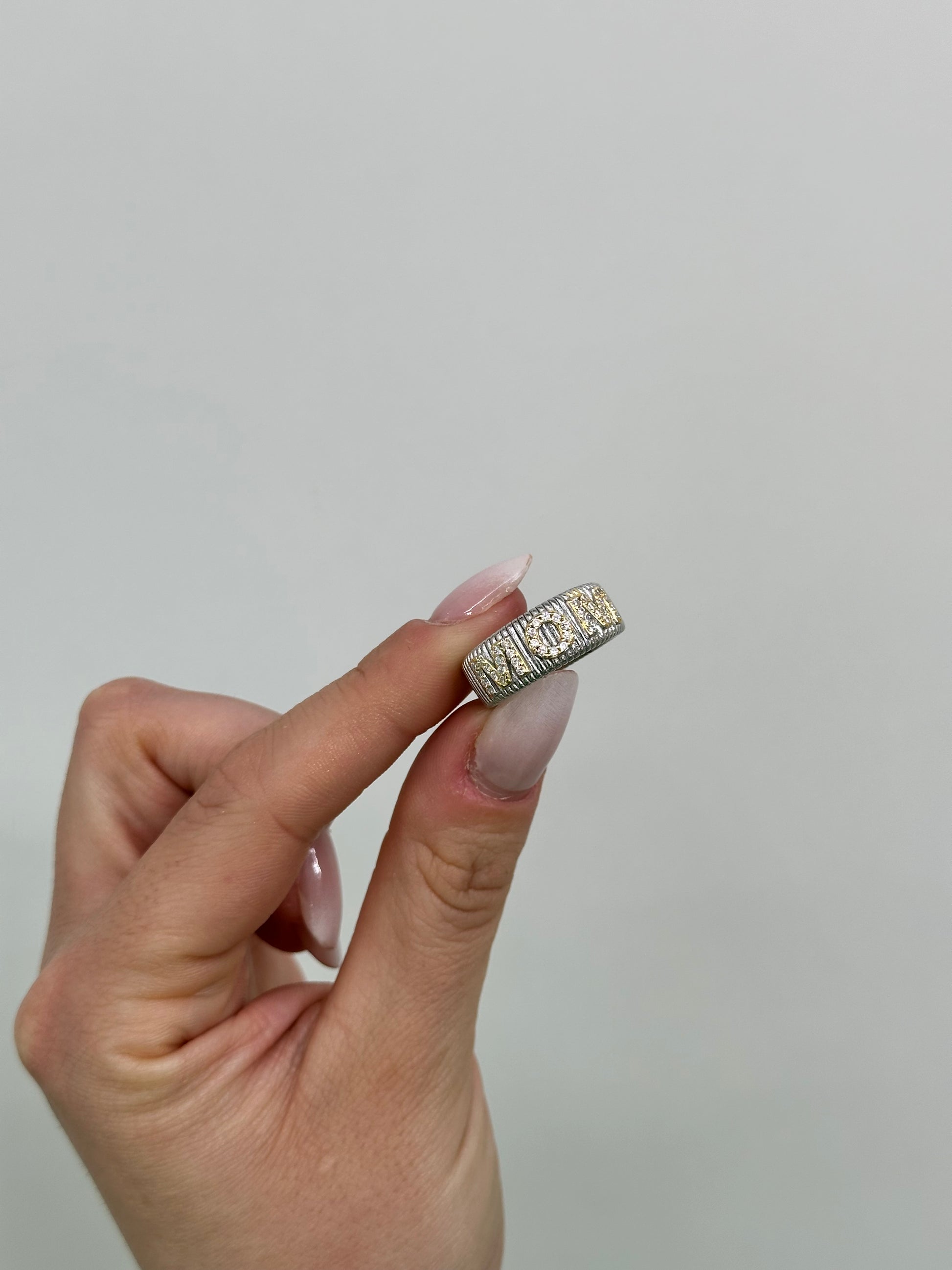 ANELLO FASCIA MOM ARGENTO 925