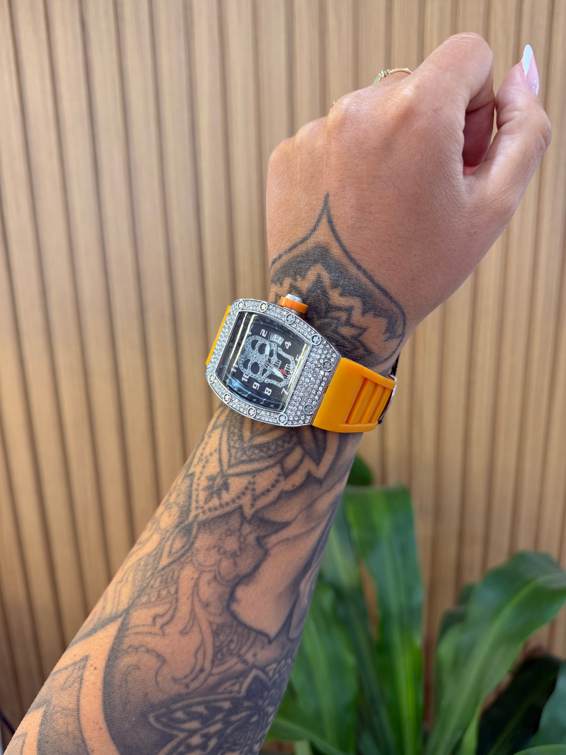 OROLOGIO RAPPER AMERICA ARANCIONE
