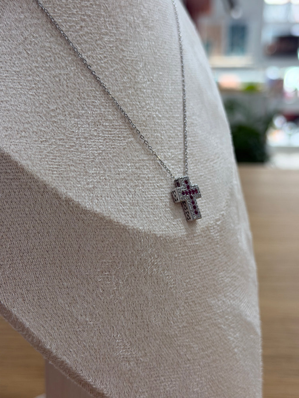 COLLANA CROCE AMIE ARGENTO 925