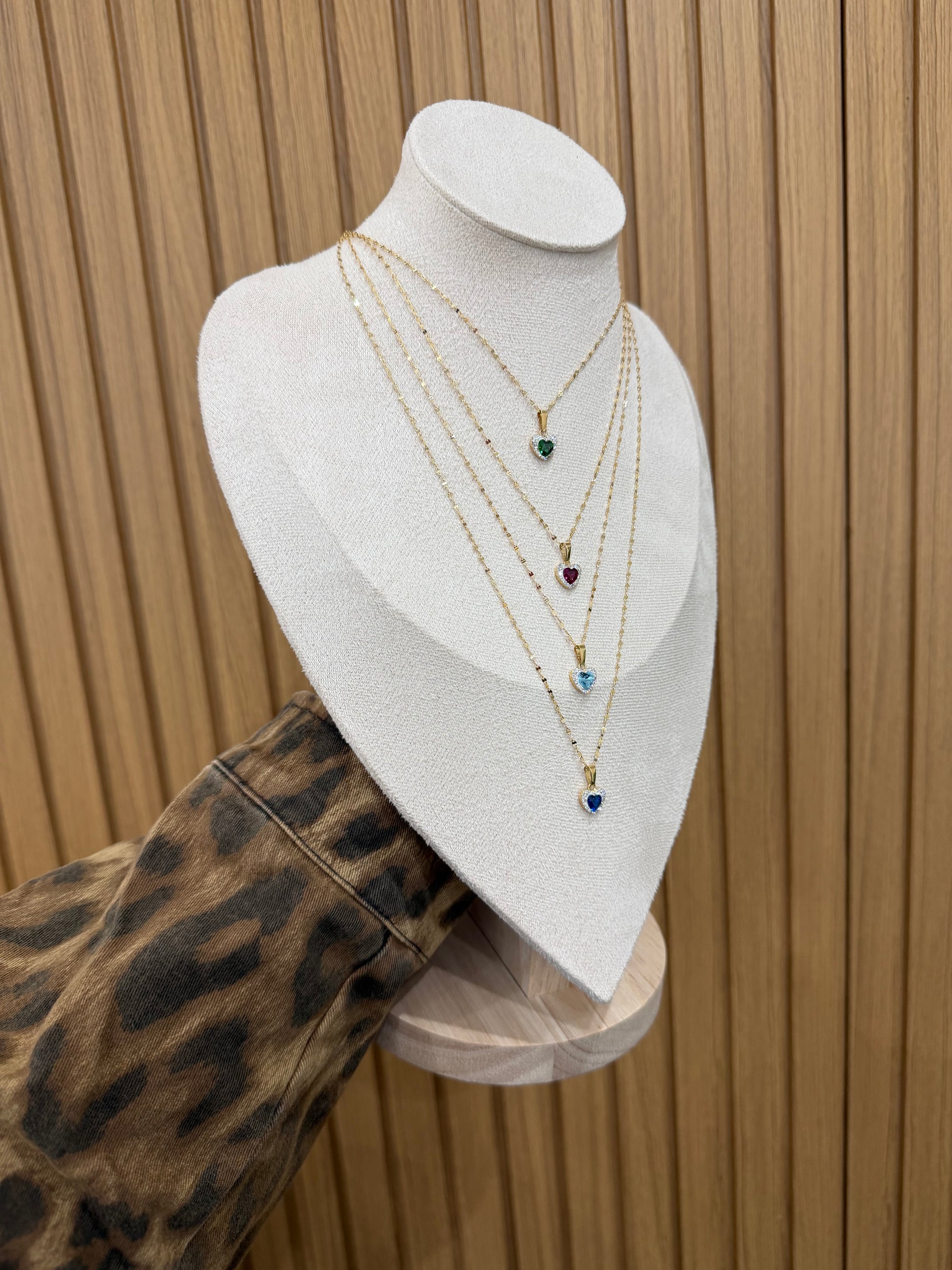 COLLANA CUORICINO ORO 18KT CON SPECCHIATA