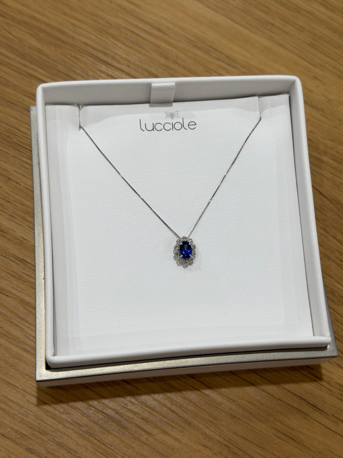 COLLANA KATE ORO 18KT CON DIAMANTI E ZAFFIRO