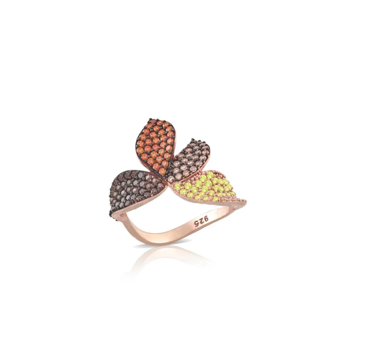 ANELLO PETALI ARGENTO ROSATO SOGNI