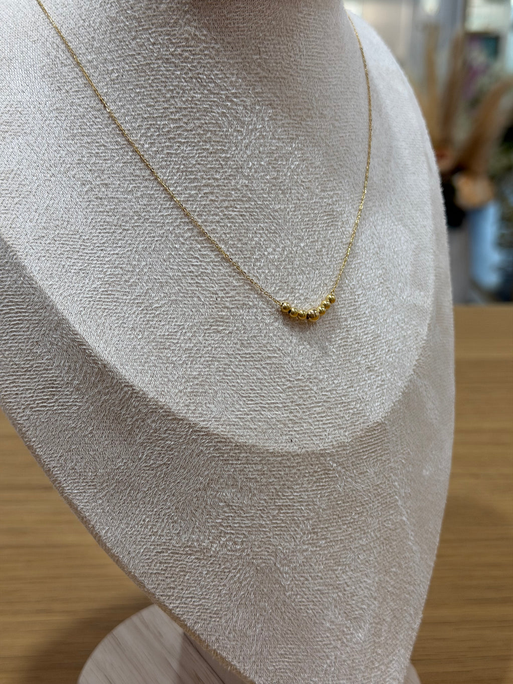 COLLANA SFERE ORO 18KT