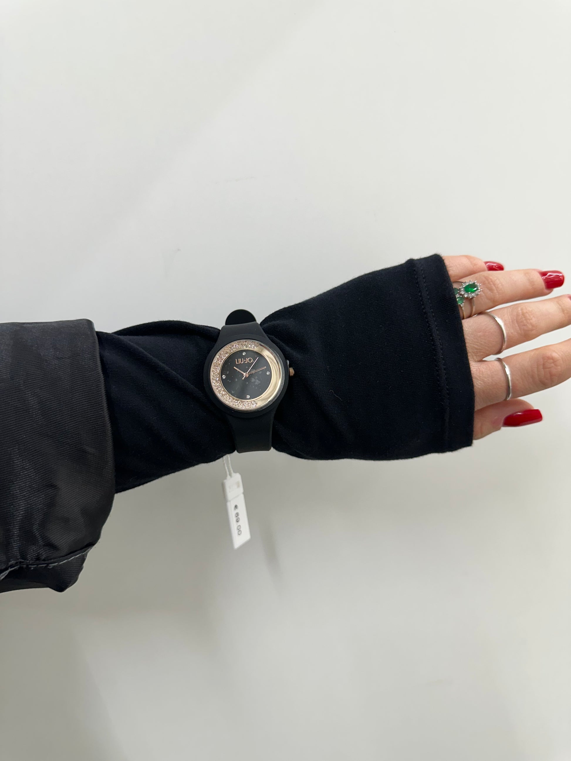 OROLOGIO LIU JO IN GOMMA NERO