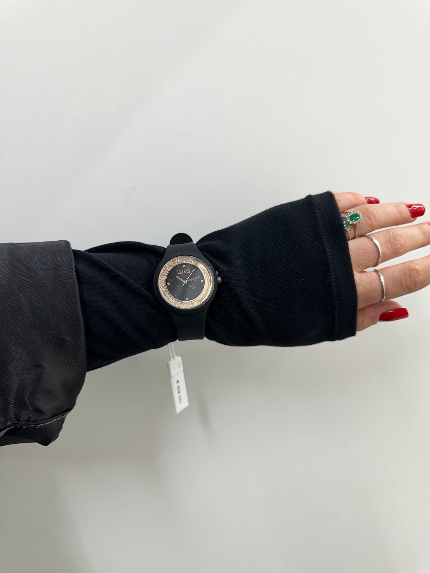 OROLOGIO LIU JO IN GOMMA NERO