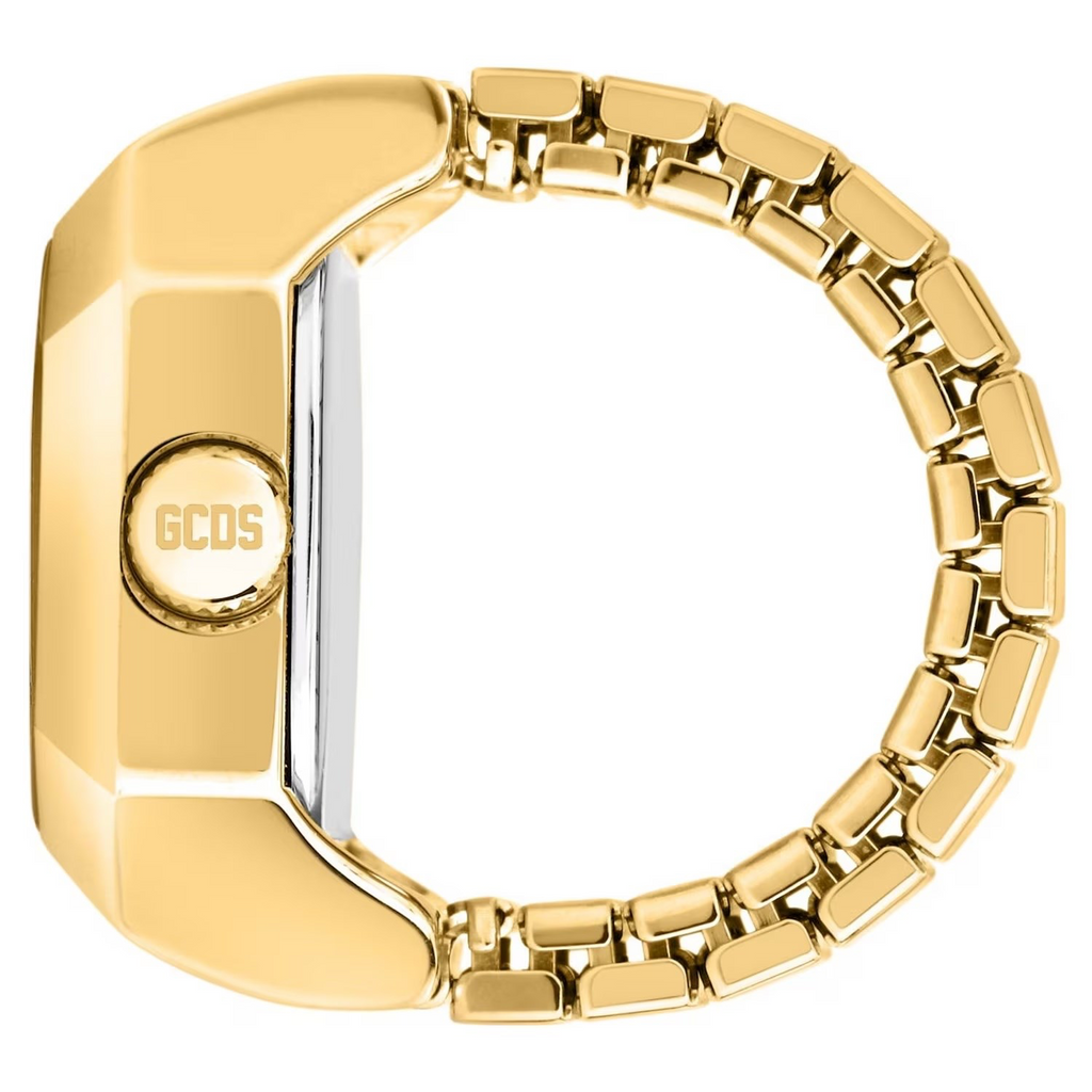 ANELLO GCDS RING O'CLOCK  DORATO