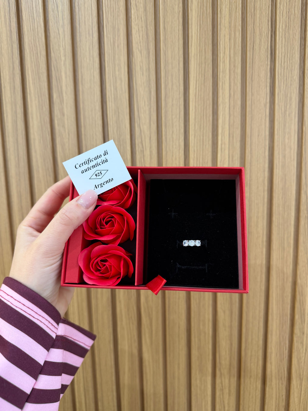 BOX SECRET CON ANELLO TRILOGY ARGENTO 925