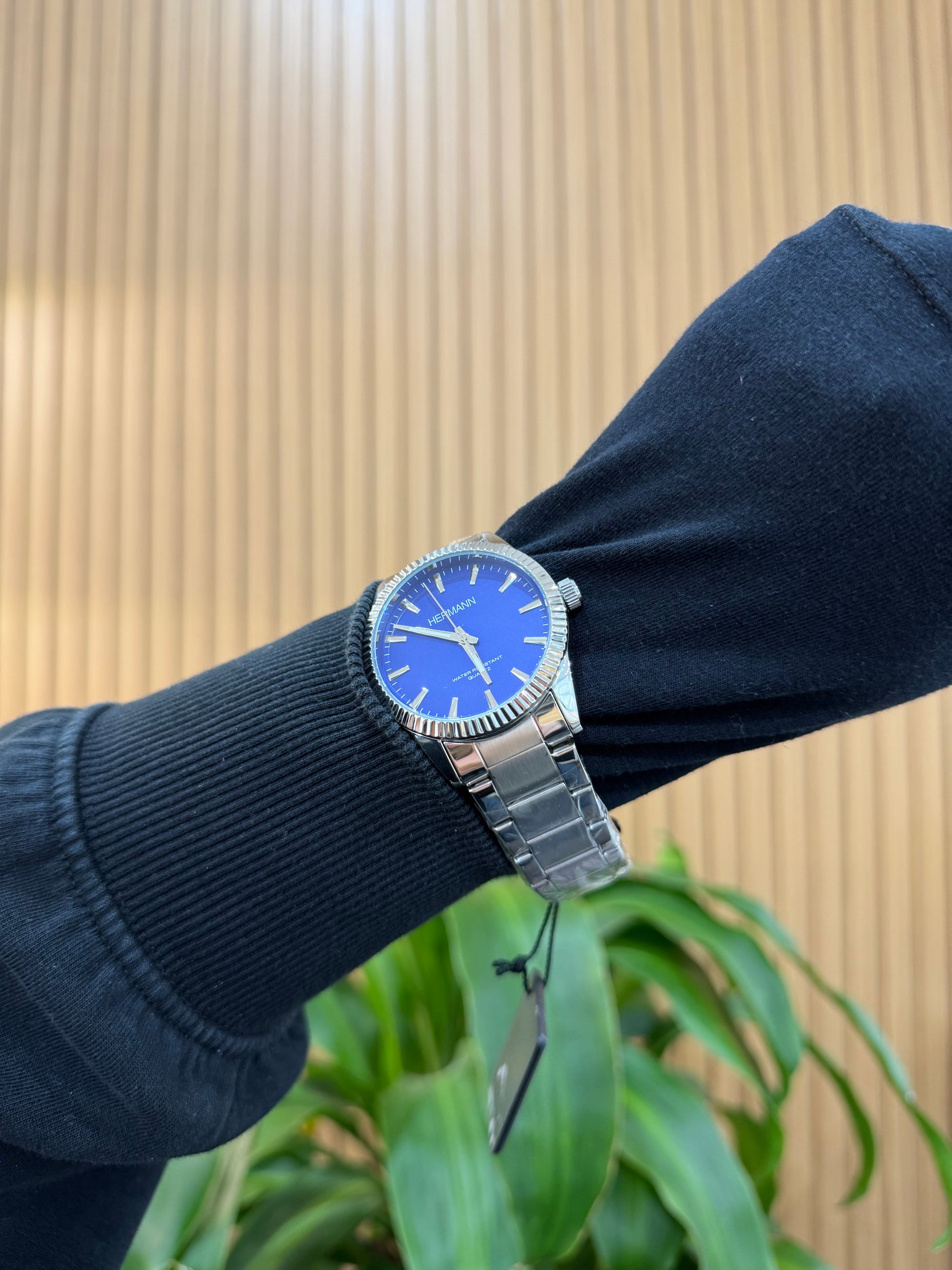 OROLOGIO HERMANN QUADRANTE BLU