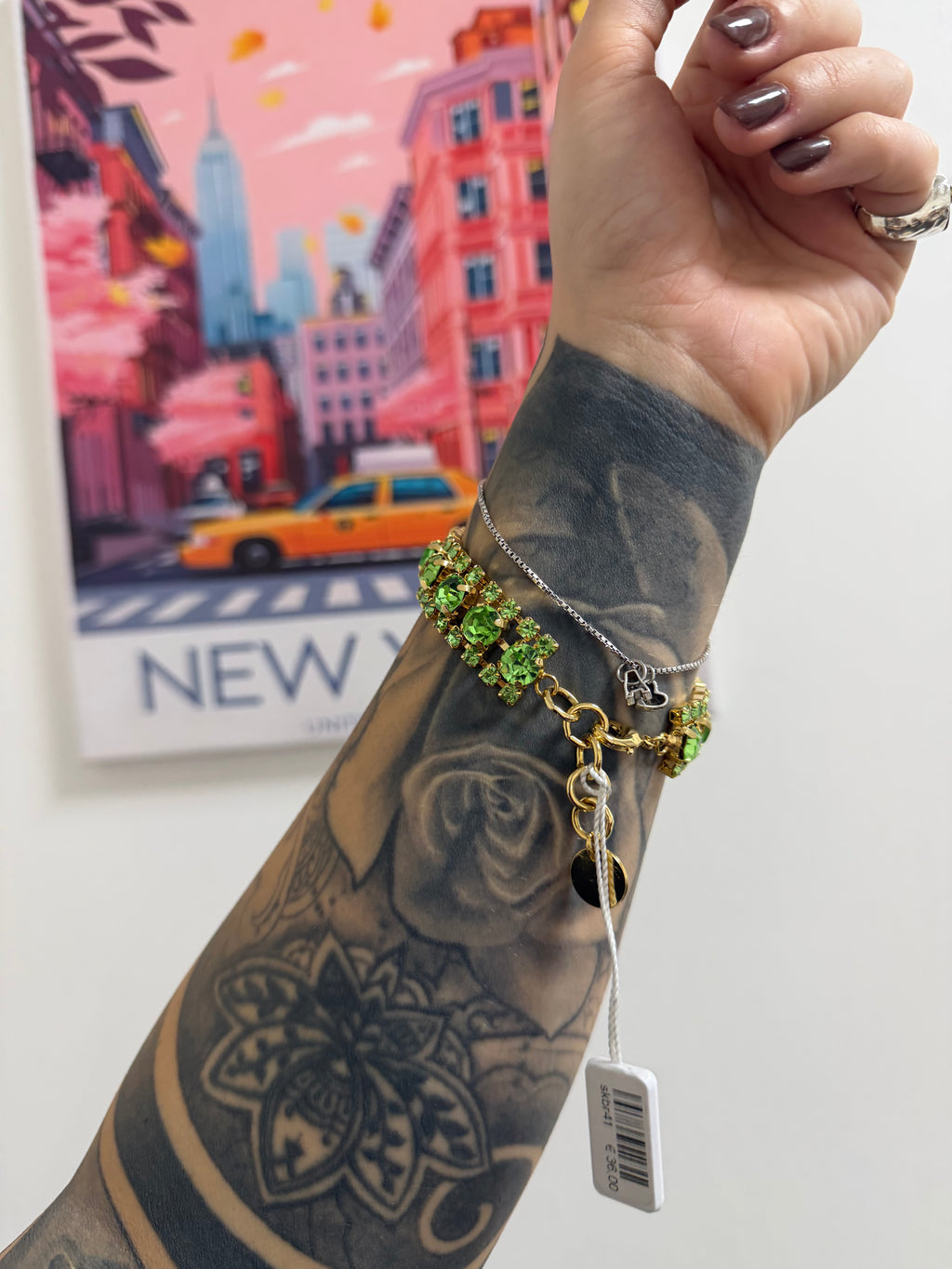 BRACCIALE GREEN MEDIUM SAKI