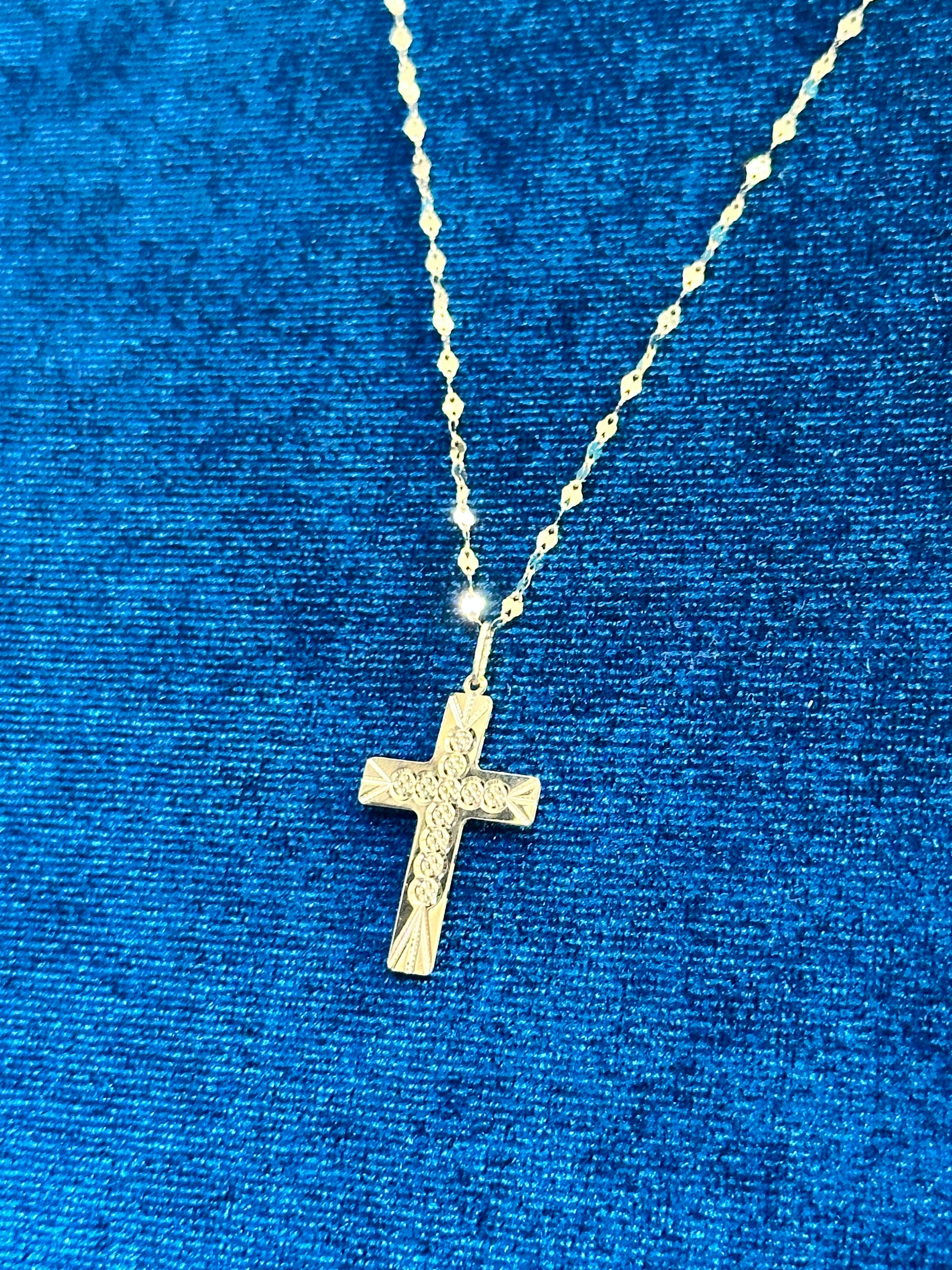 COLLANA CON CROCE ORO 18KT