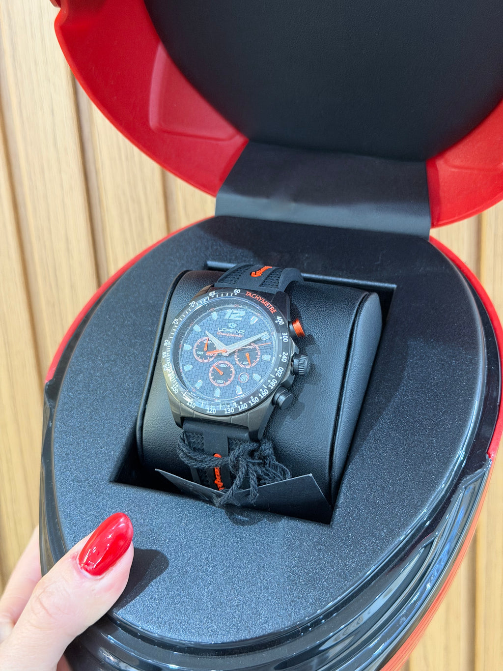 OROLOGIO LORENZ GRANPREMIO ARANCIONE