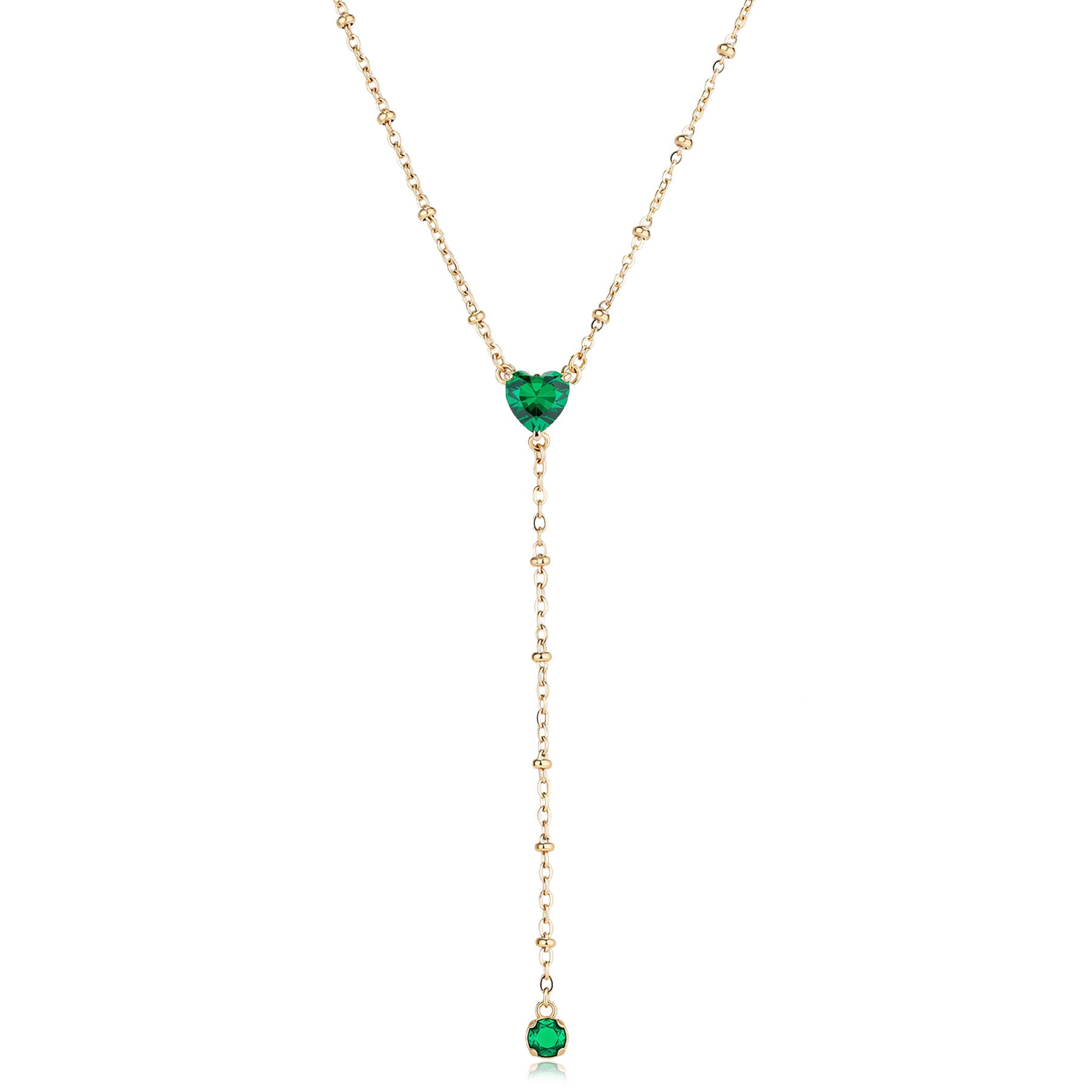 COLLANA CUORE VERDE PENDENTE S'AGAPO