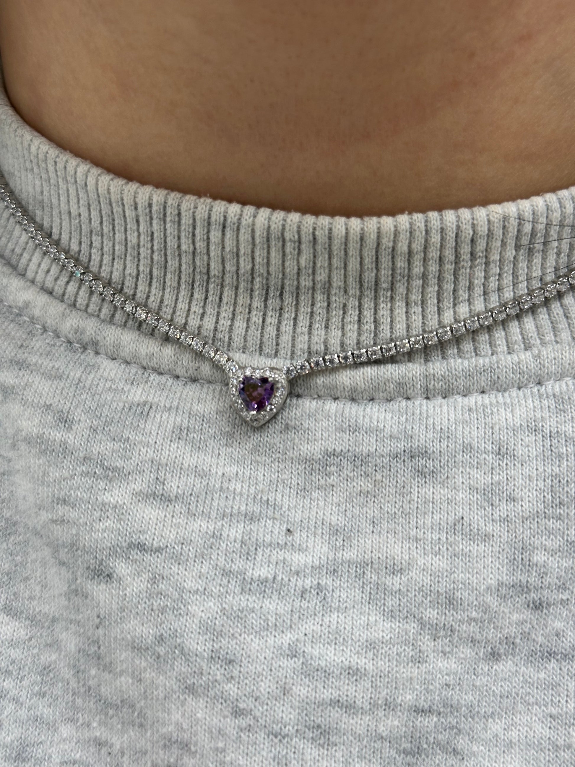 COLLANA TENNIS CON CUORE