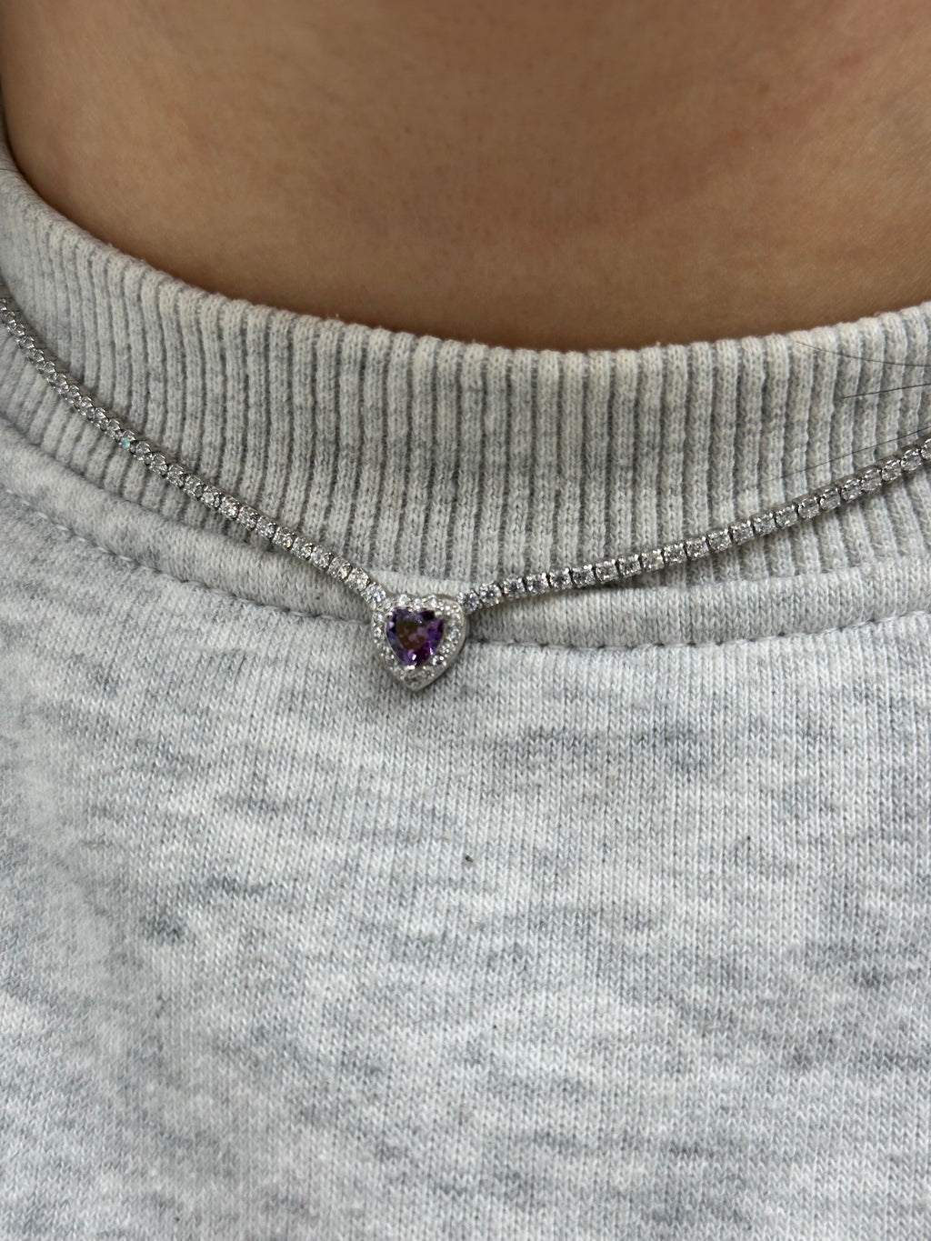 COLLANA TENNIS CON CUORE