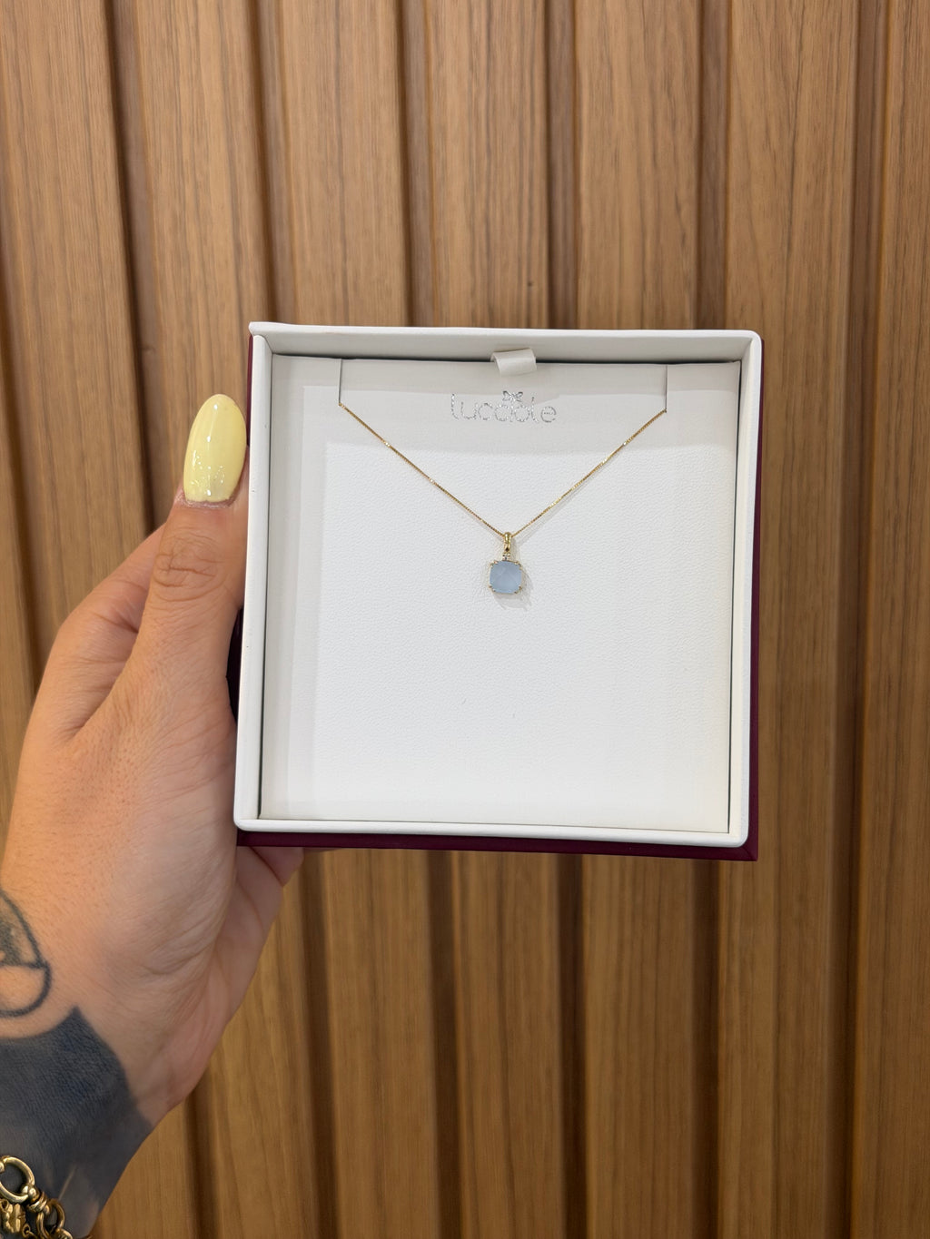 COLLANA LUCCIOLE PIETRA BLU