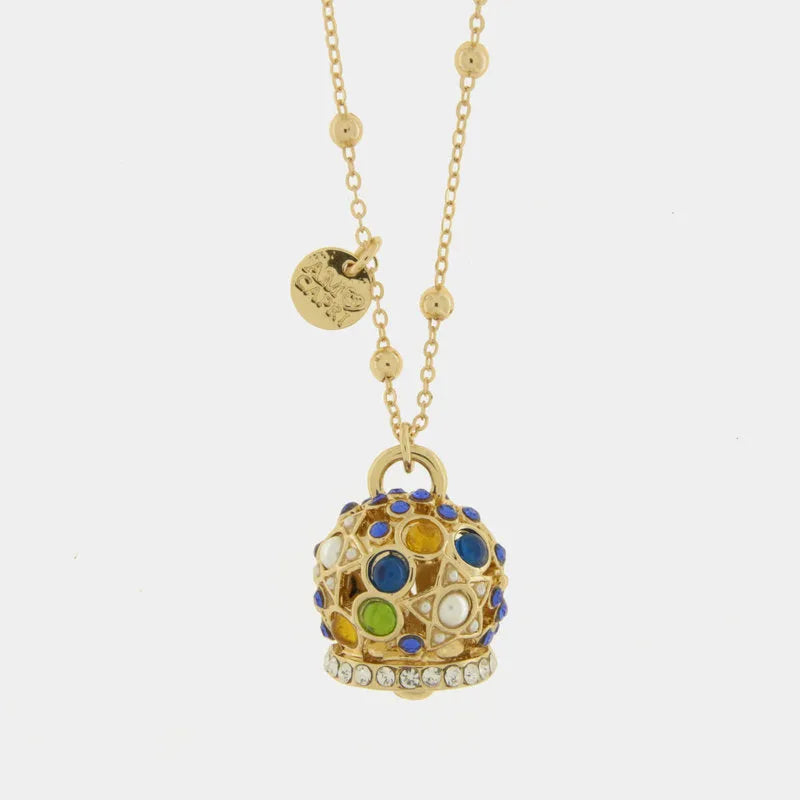 COLLANA AMO CAPRI IN METALLO ZIRCONI MULTICOLOR