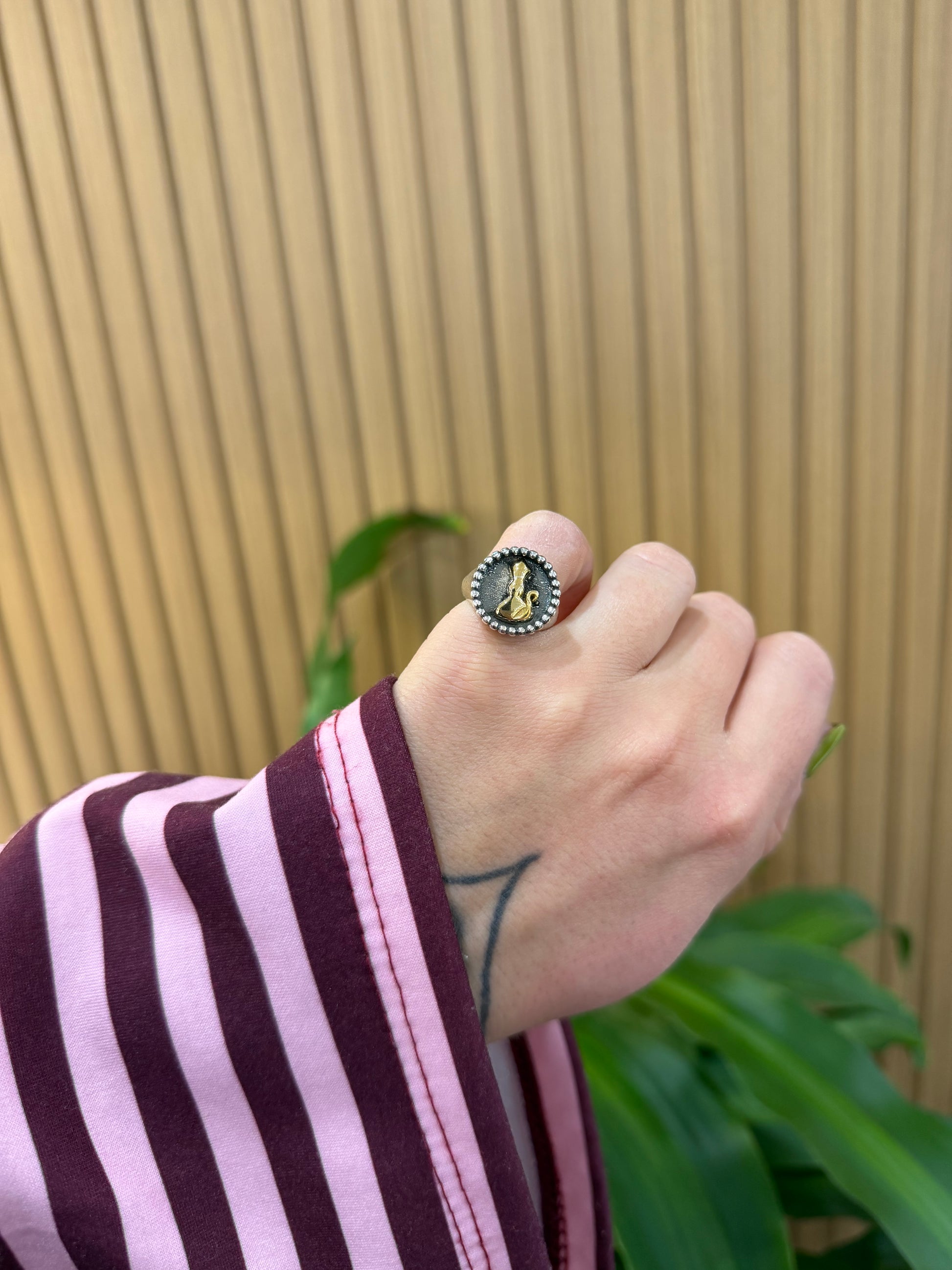 ANELLO SAN GENNARO ARGENTO 925 BICOLORE