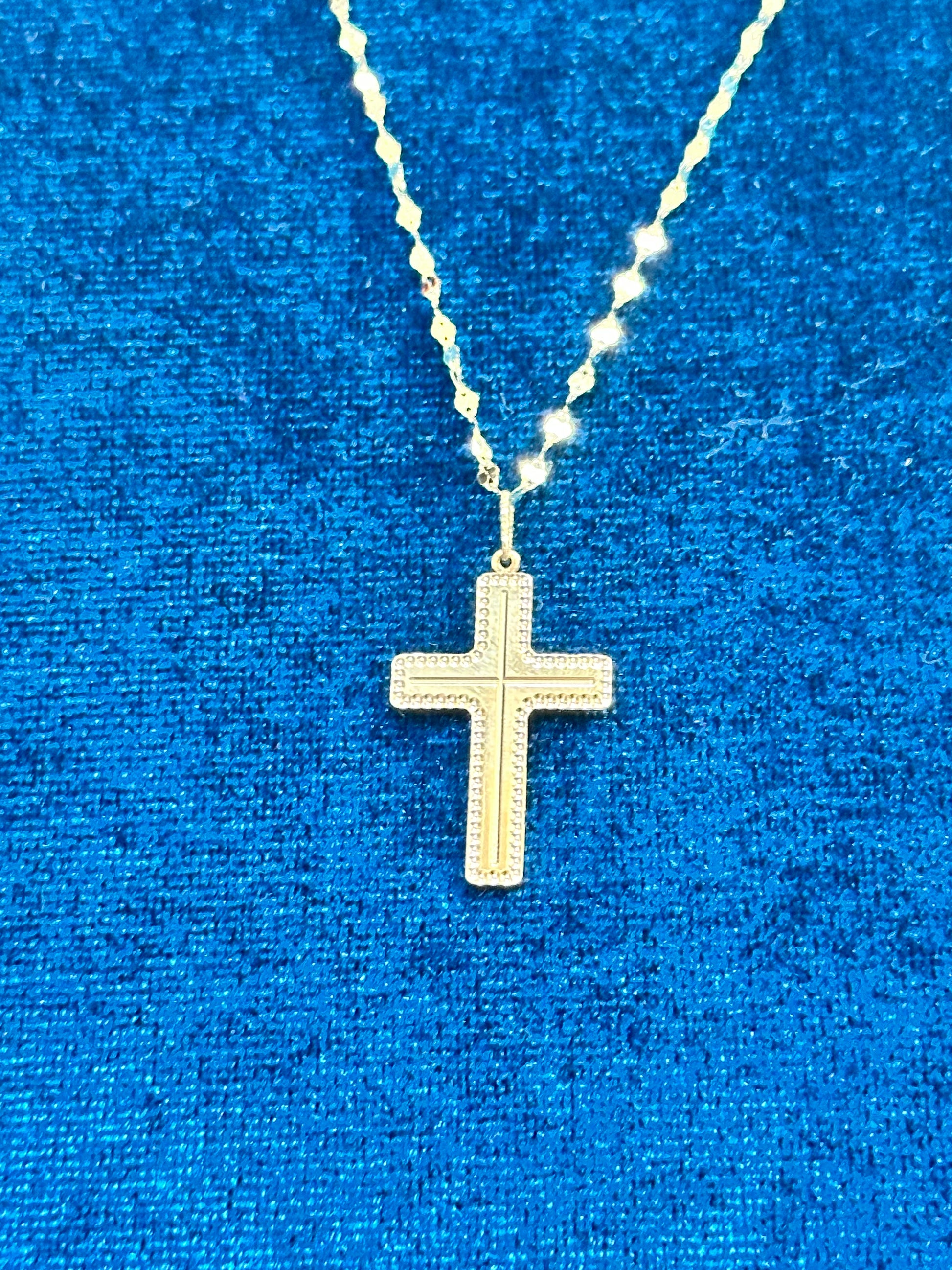 COLLANA CON CROCE ORO 18KT