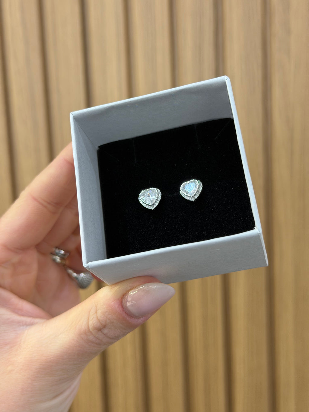 BOX LOVE CON COMPLETO DOPPIO CUORE ARGENTO 925