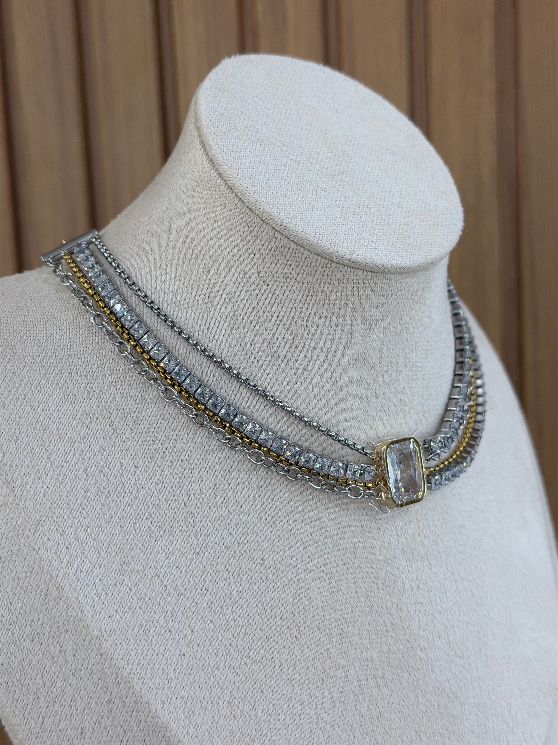 COLLANA MULTIFILO LIU JO BICOLORE