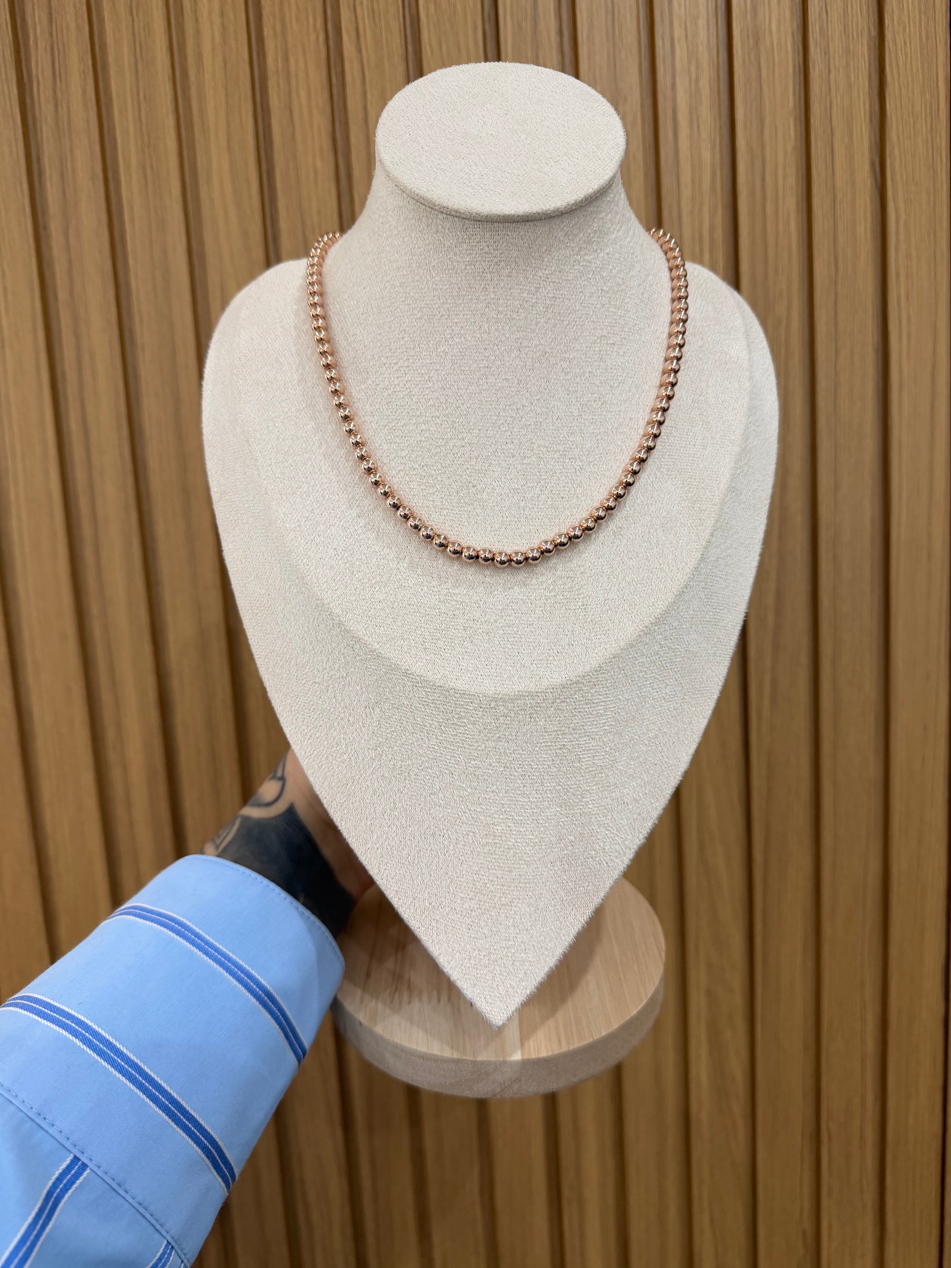 COLLANA MILLE LUCI ROSATA ARGENTO 925