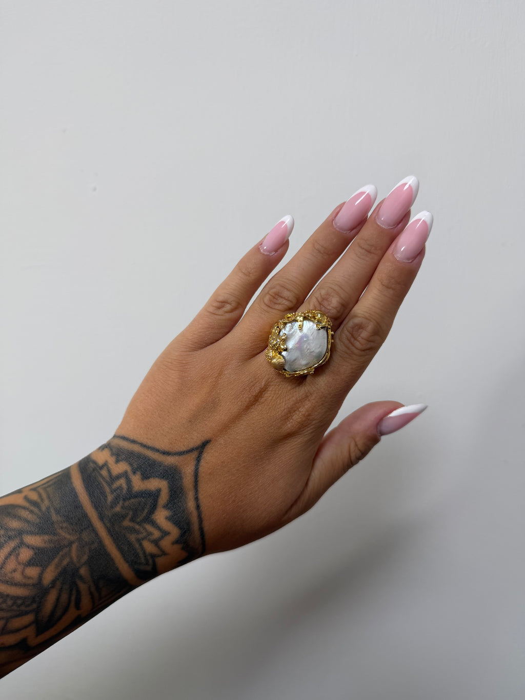 ANELLO FEDELE MARINO CON PERLA