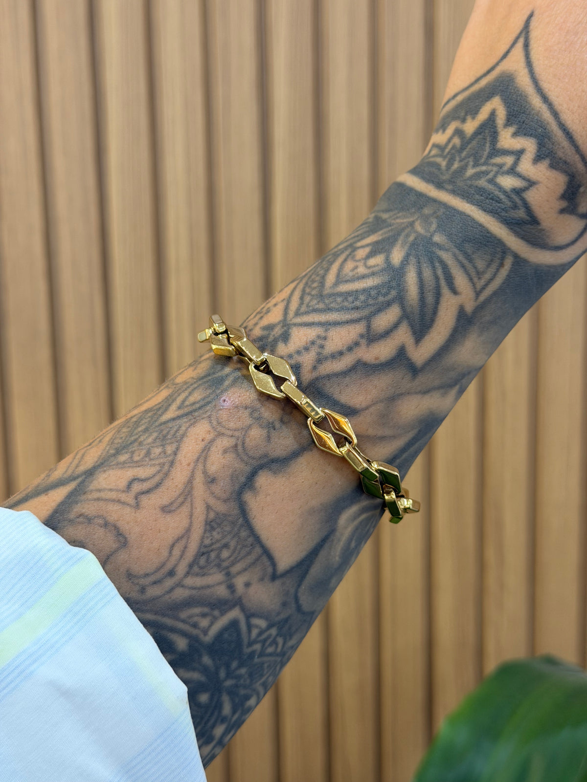 BRACCIALE ARTEMISIA ACCIAIO CON DORATURA