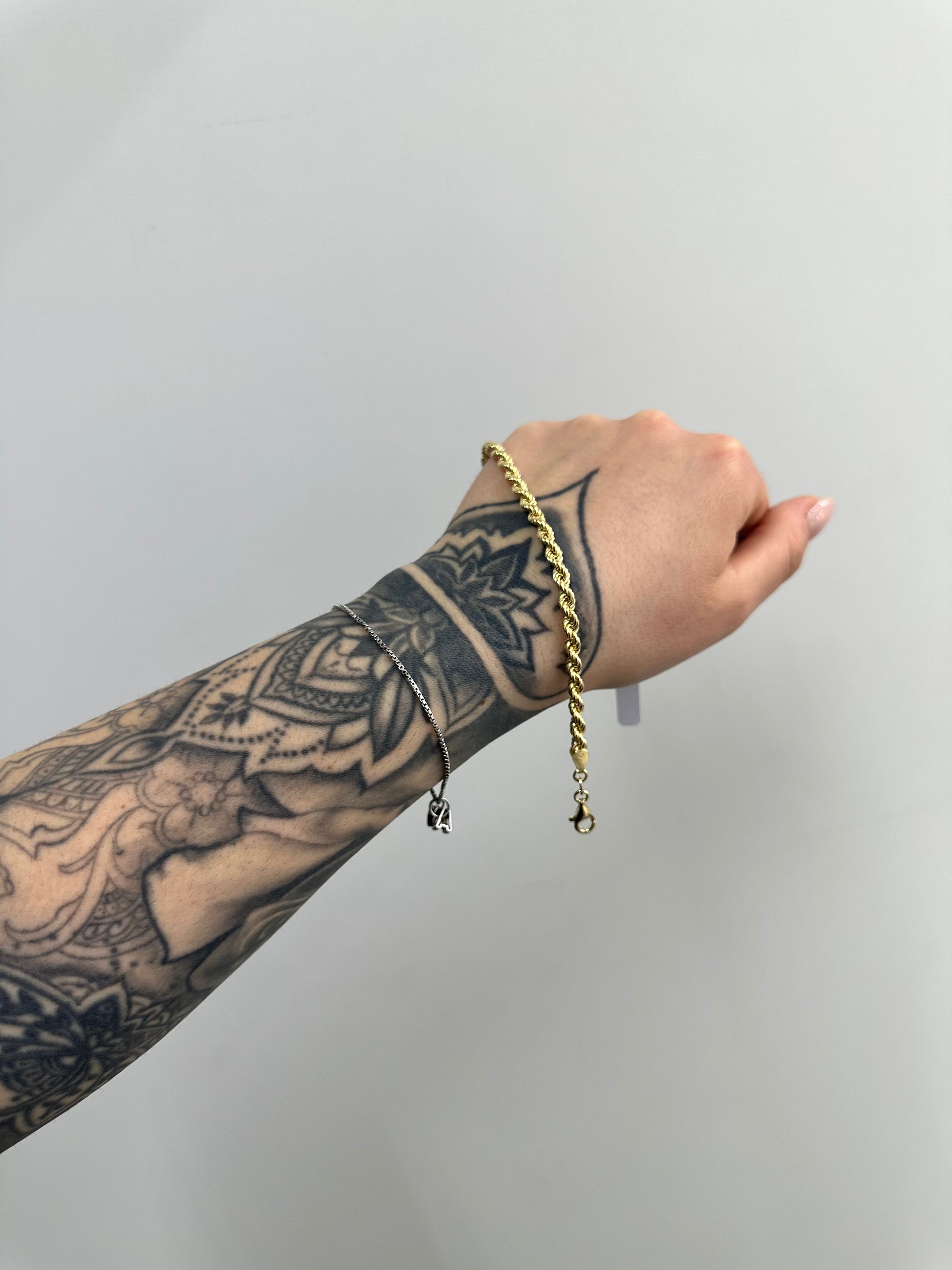 BRACCIALE LASER ARGENTO 925 CON DORATURA