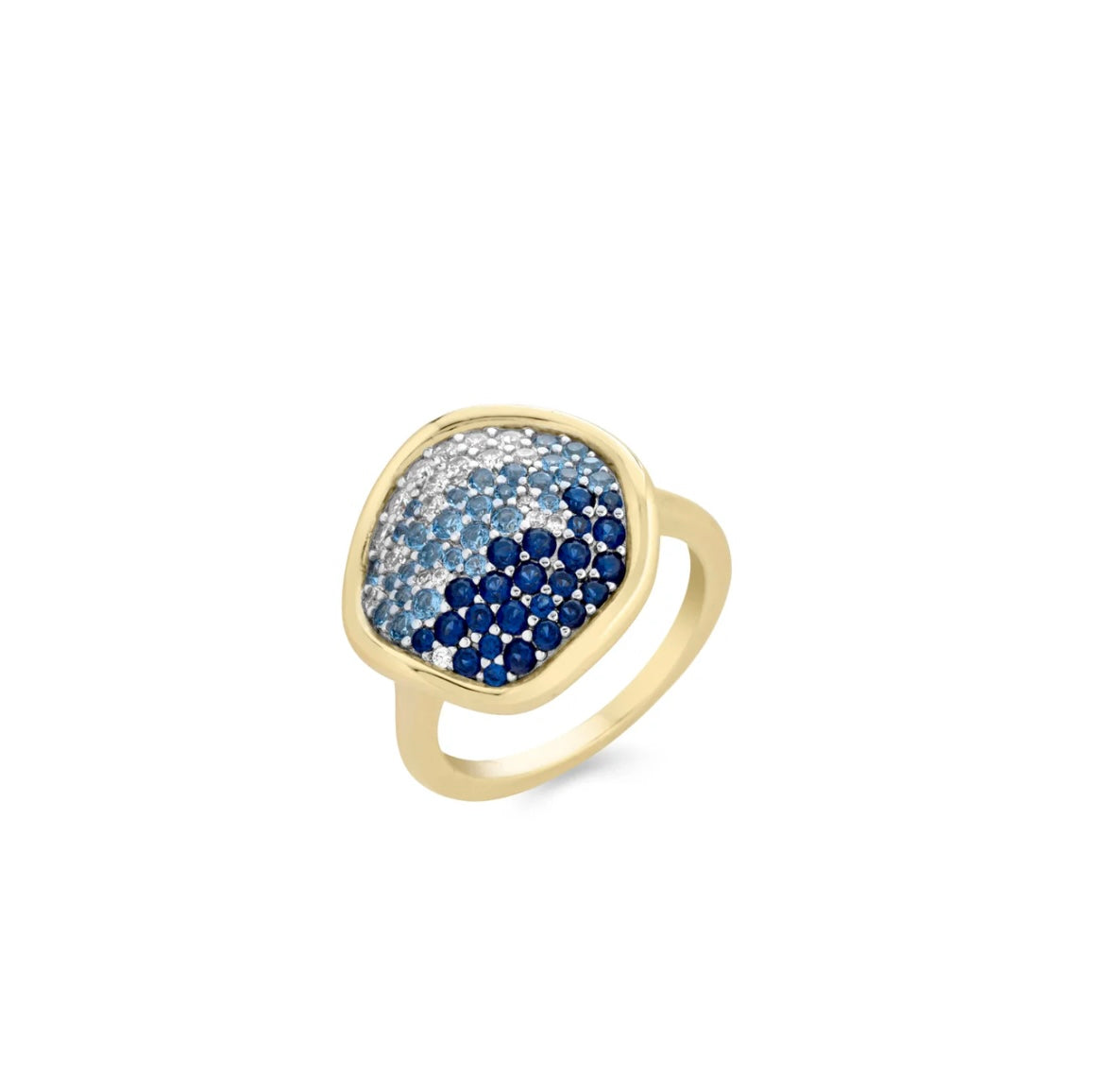 ANELLO DISCO PICCOLO ARGENTO DORATO SOGNI