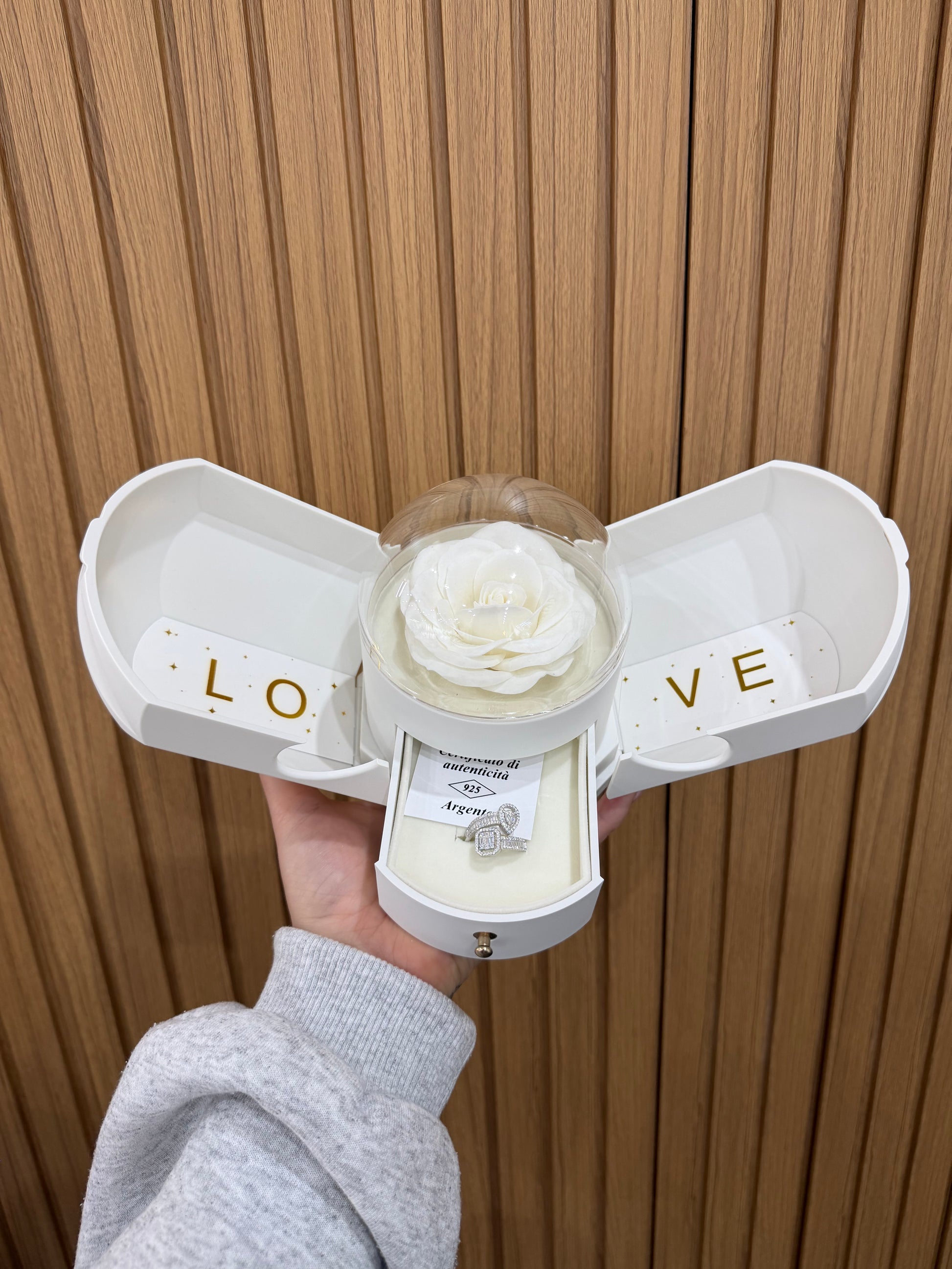 BOX PURE CON ANELLO INCANTO ARGENTO 925