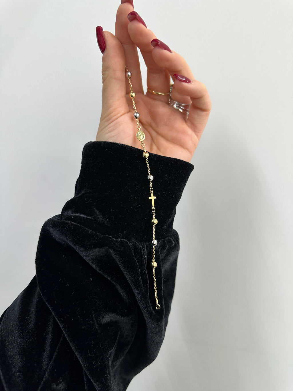 BRACCIALE ROSARIO ORO 18KT