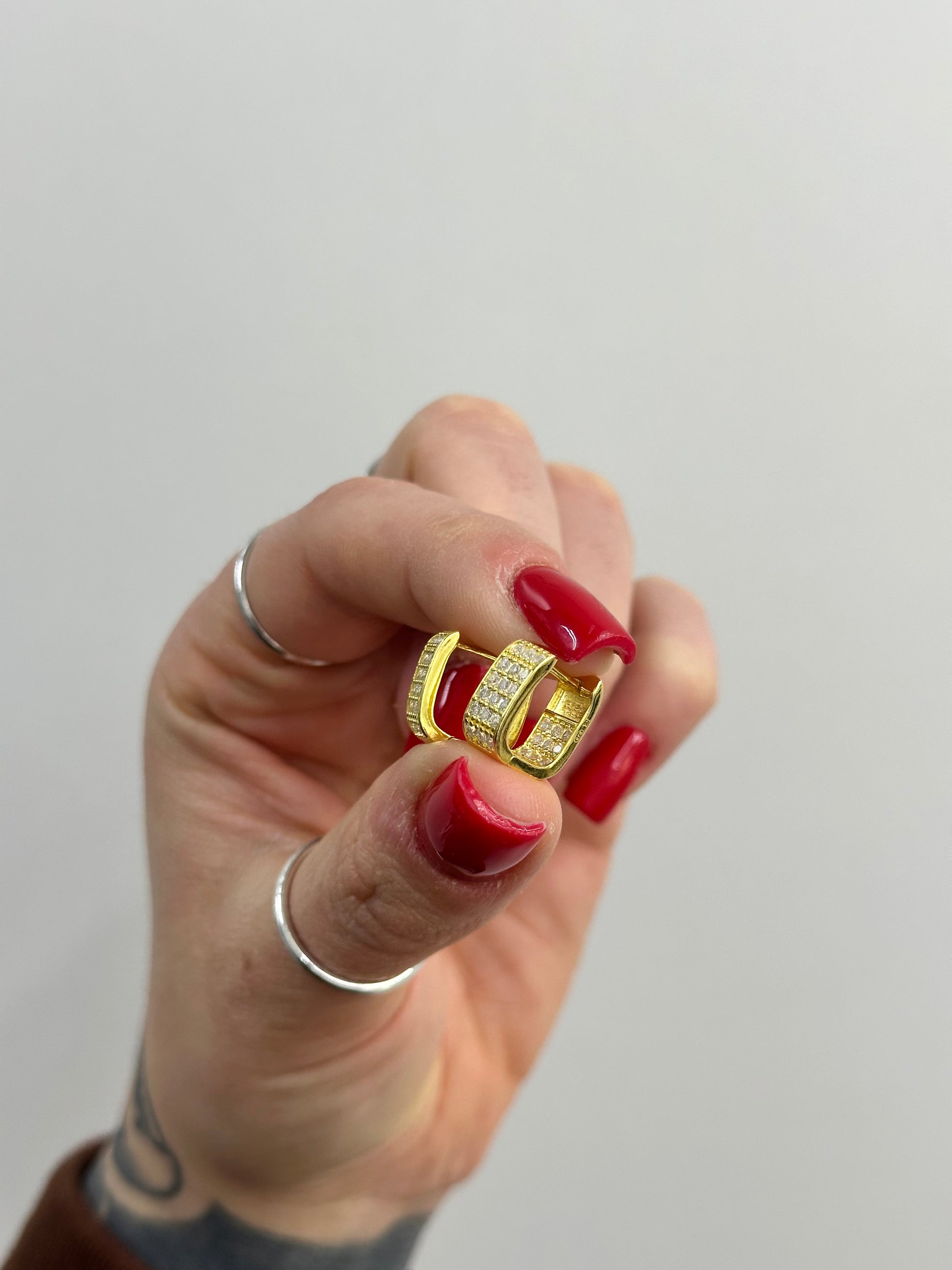 CERCHIETTI BOMBATI ZIRCONATI ARGENTO