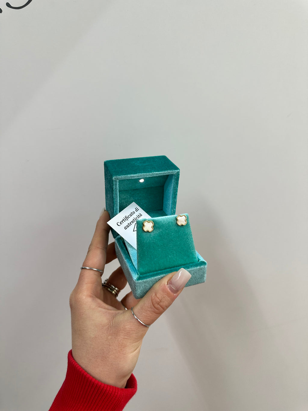 ORECCHINI QUADRIFOGLIO ORO 18KT