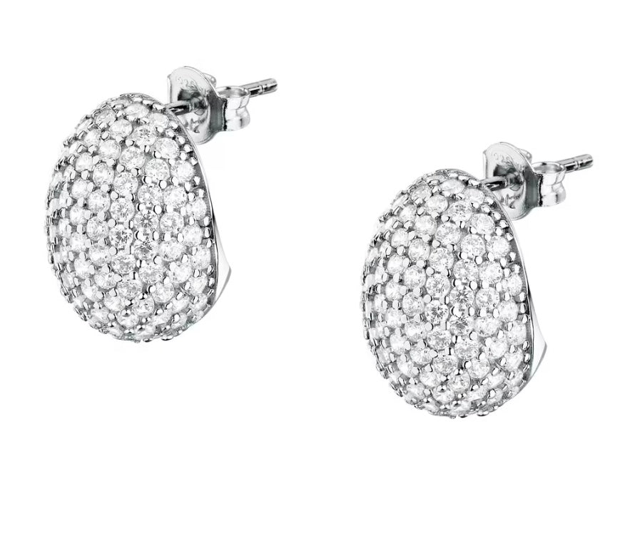 ORECCHINI MORELLATO PAVÉ IN ARGENTO 925