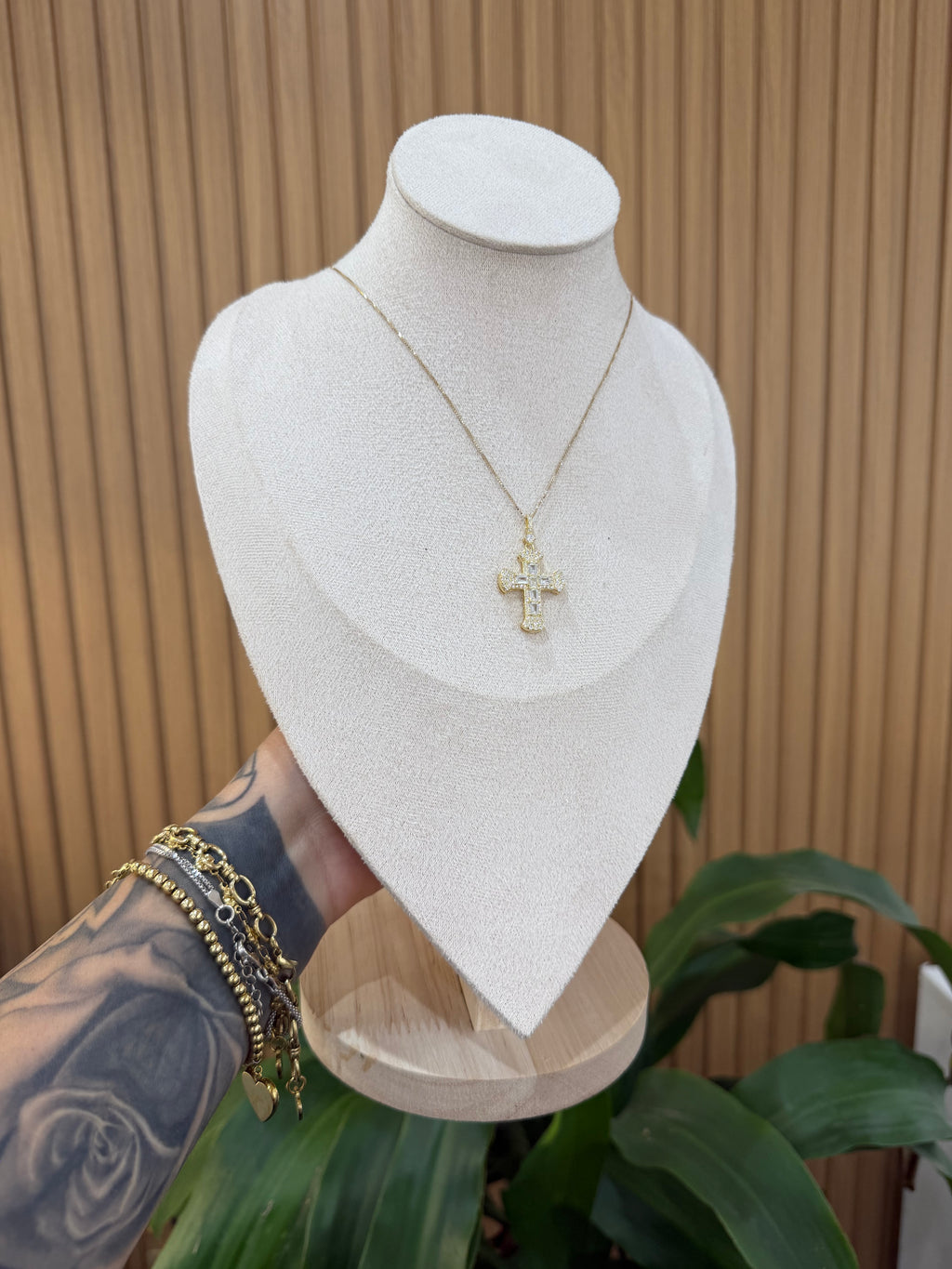 COLLANA ARGENTO 925 CROCE VALERY