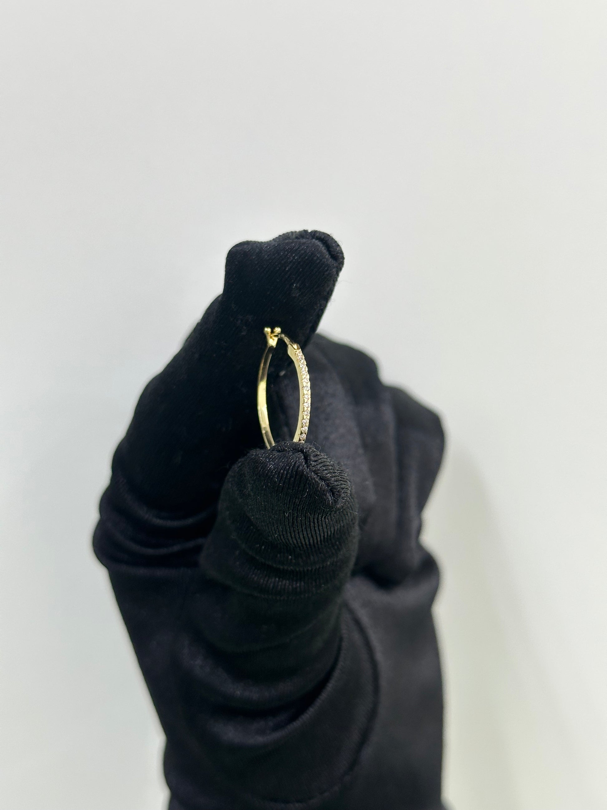 CERCHI ZIRCONATI ORO 18KT