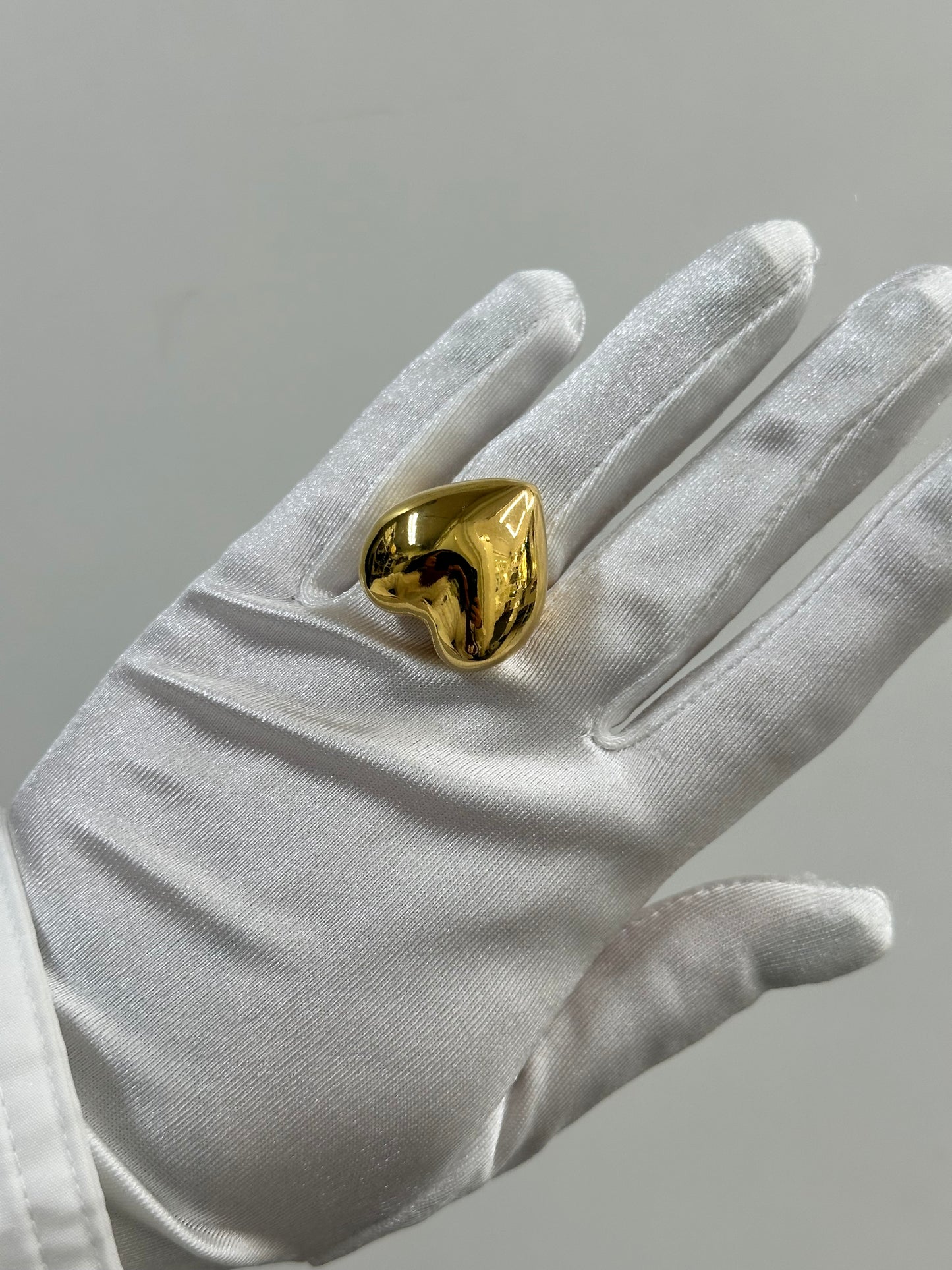 ANELLO CUORE ELETTROFORMATO ORO 18KT