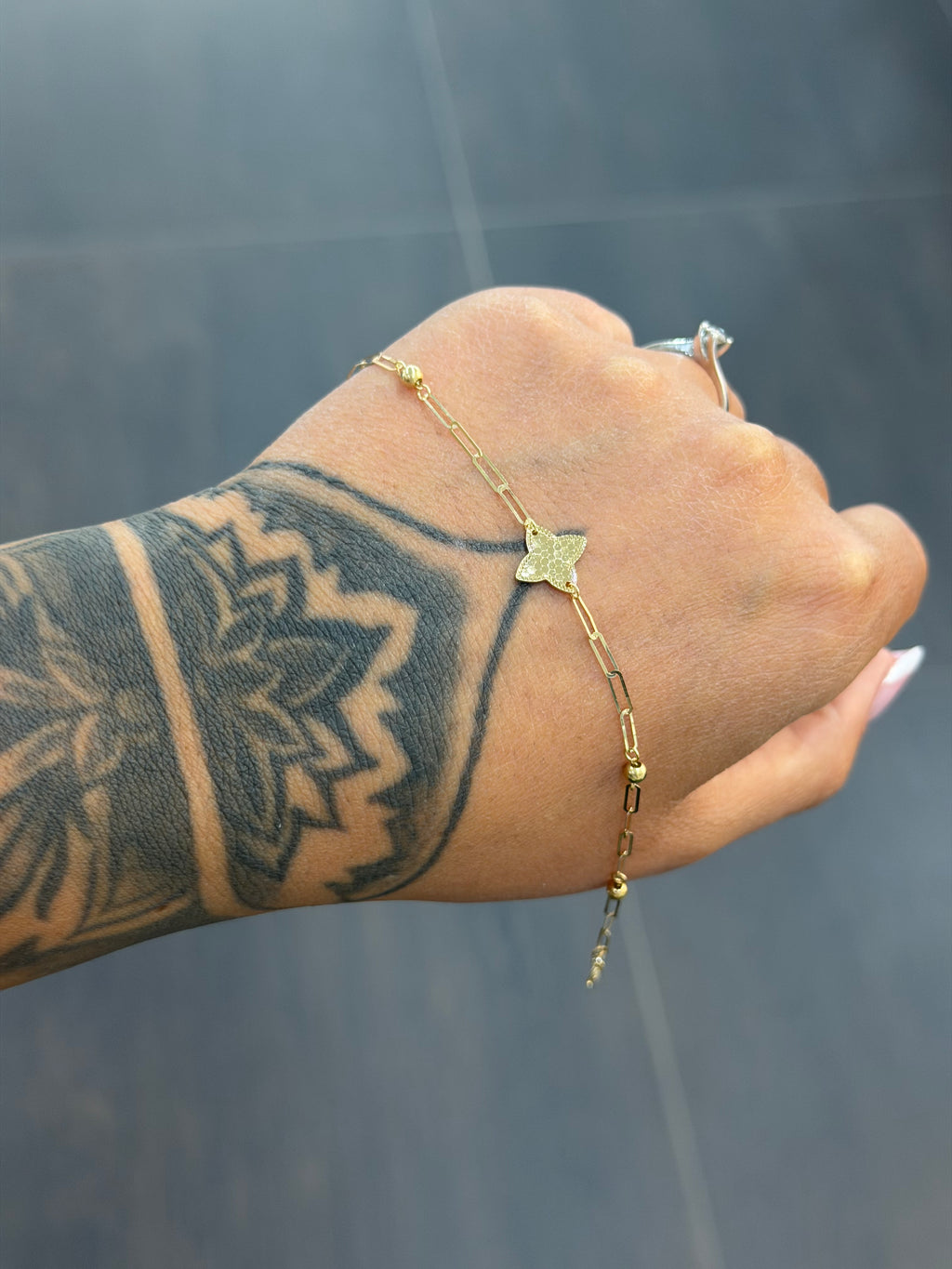 BRACCIALE ORO 18KT FIORE