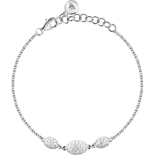 BRACCIALE MORELLATO PAVÈ ARGENTO 925