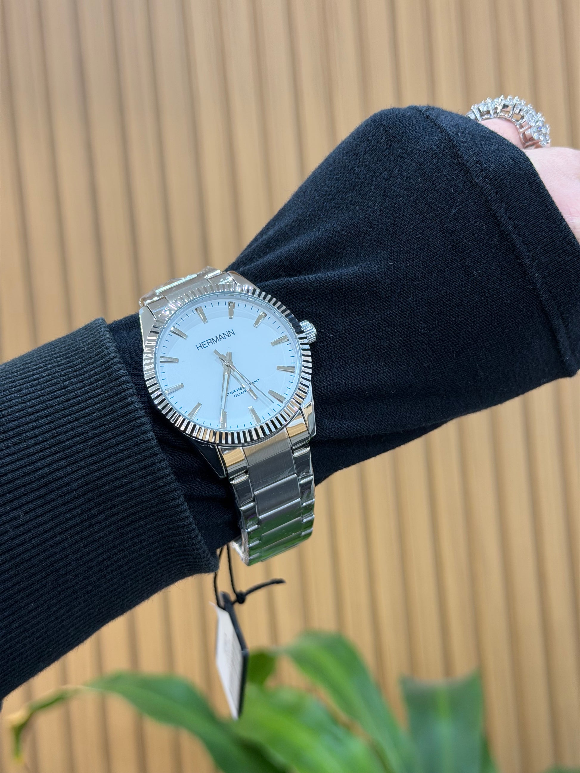 OROLOGIO HERMANN QUADRANTE BIANCO