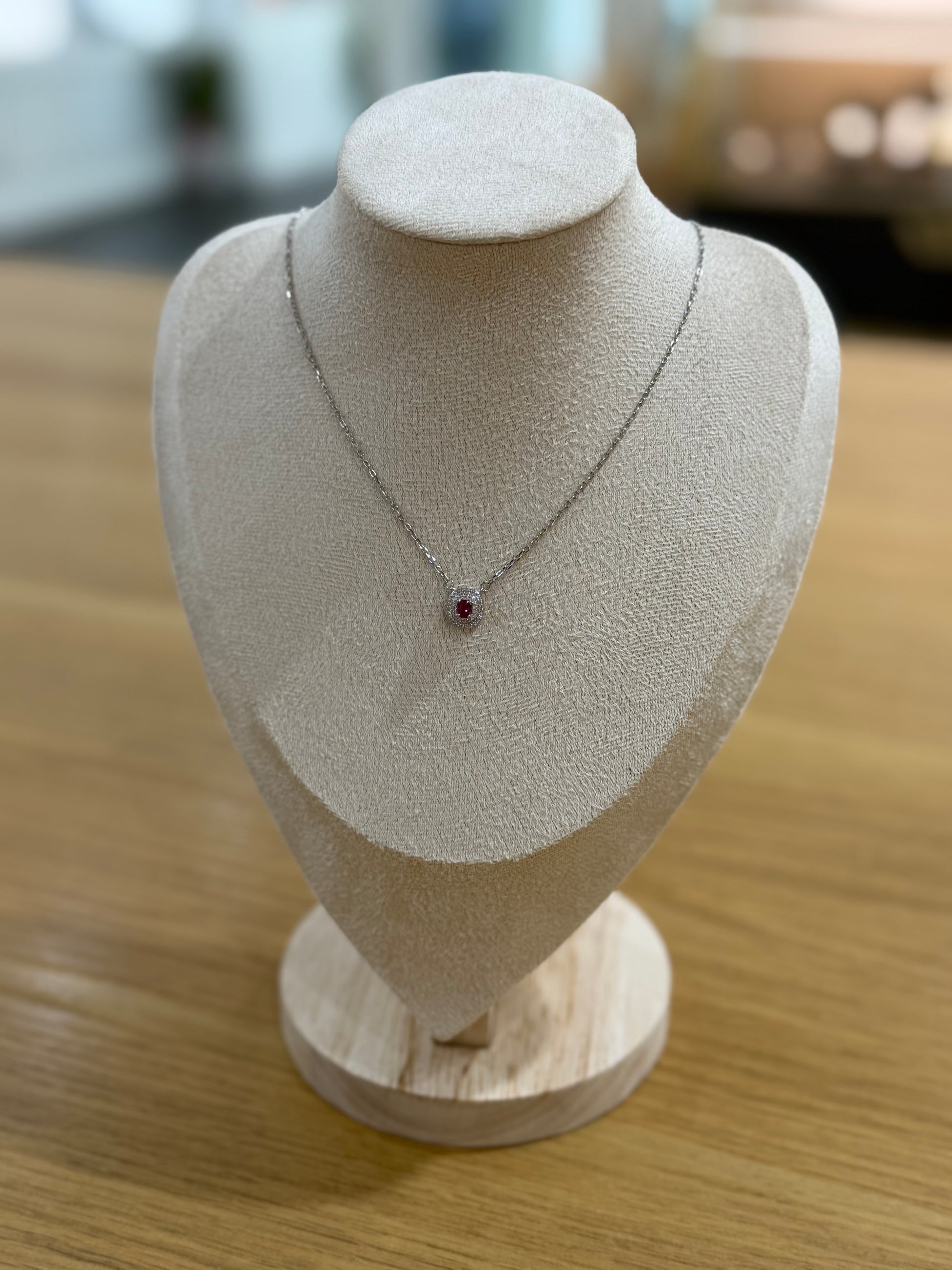 COLLANA PUNTO LUCE MEIRA RED ARGENTO 925
