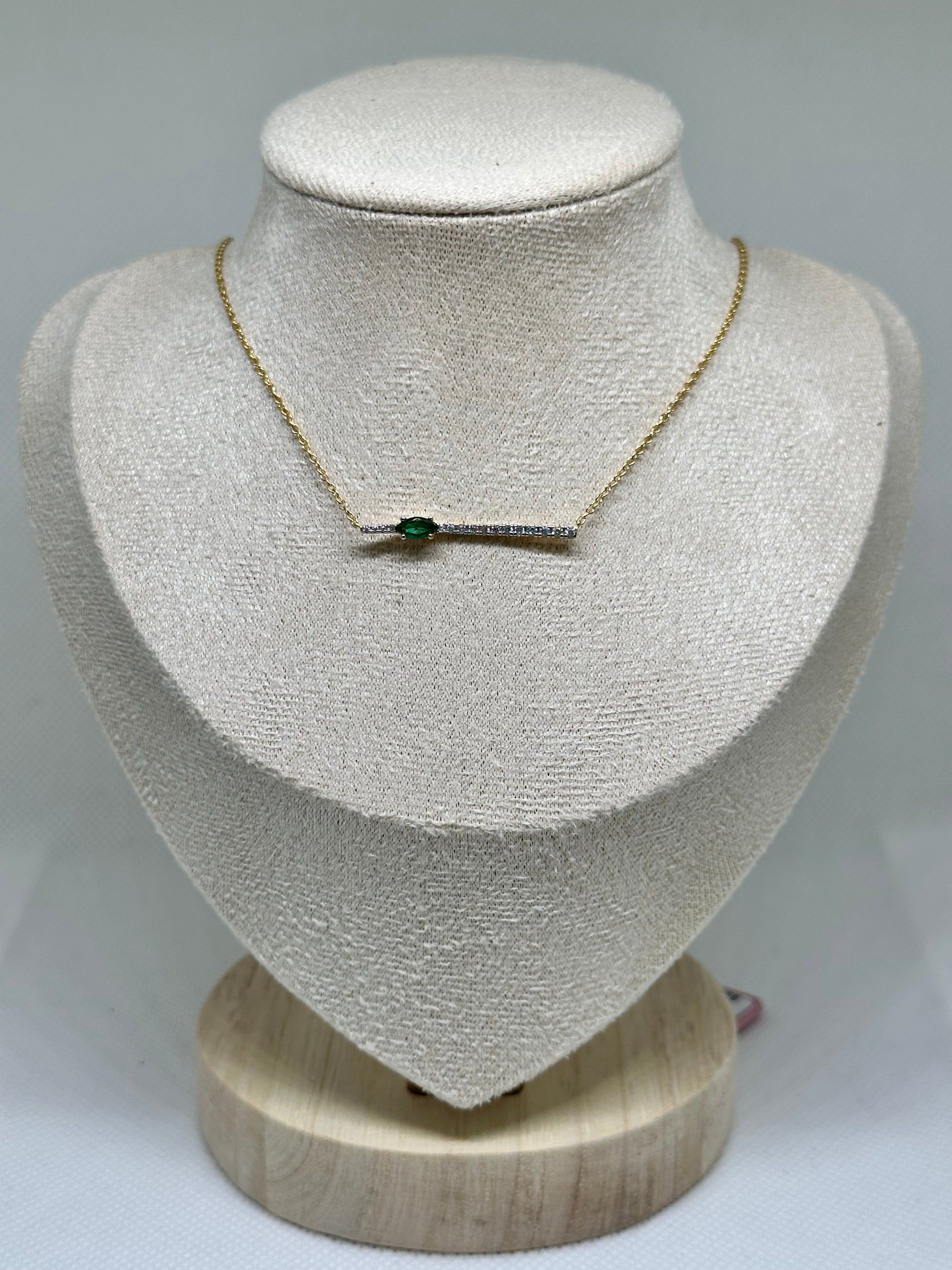 COLLANA NAVETTE SMERALDO LAURA P