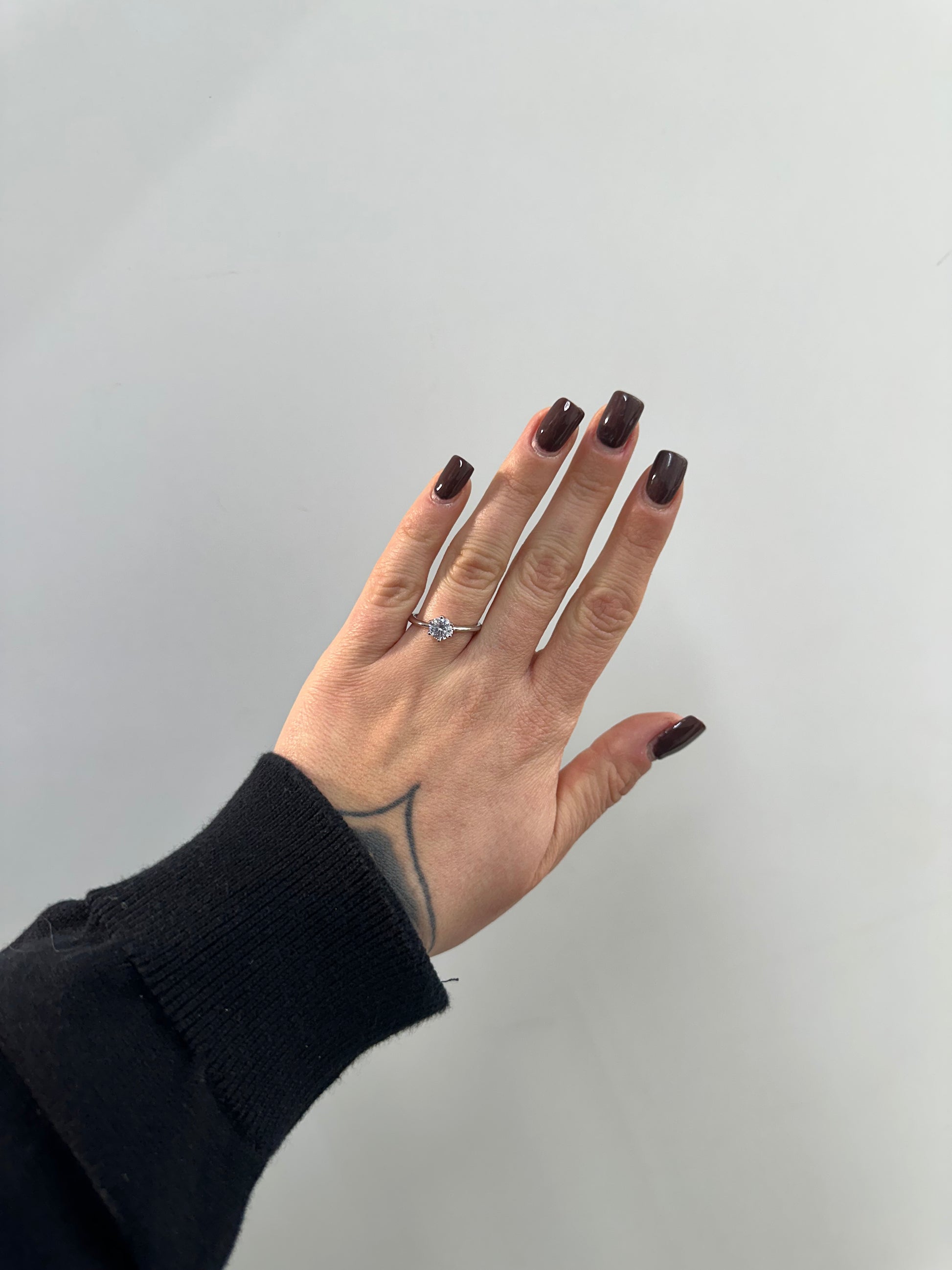 ANELLO SOLITARIO ARGENTO 925