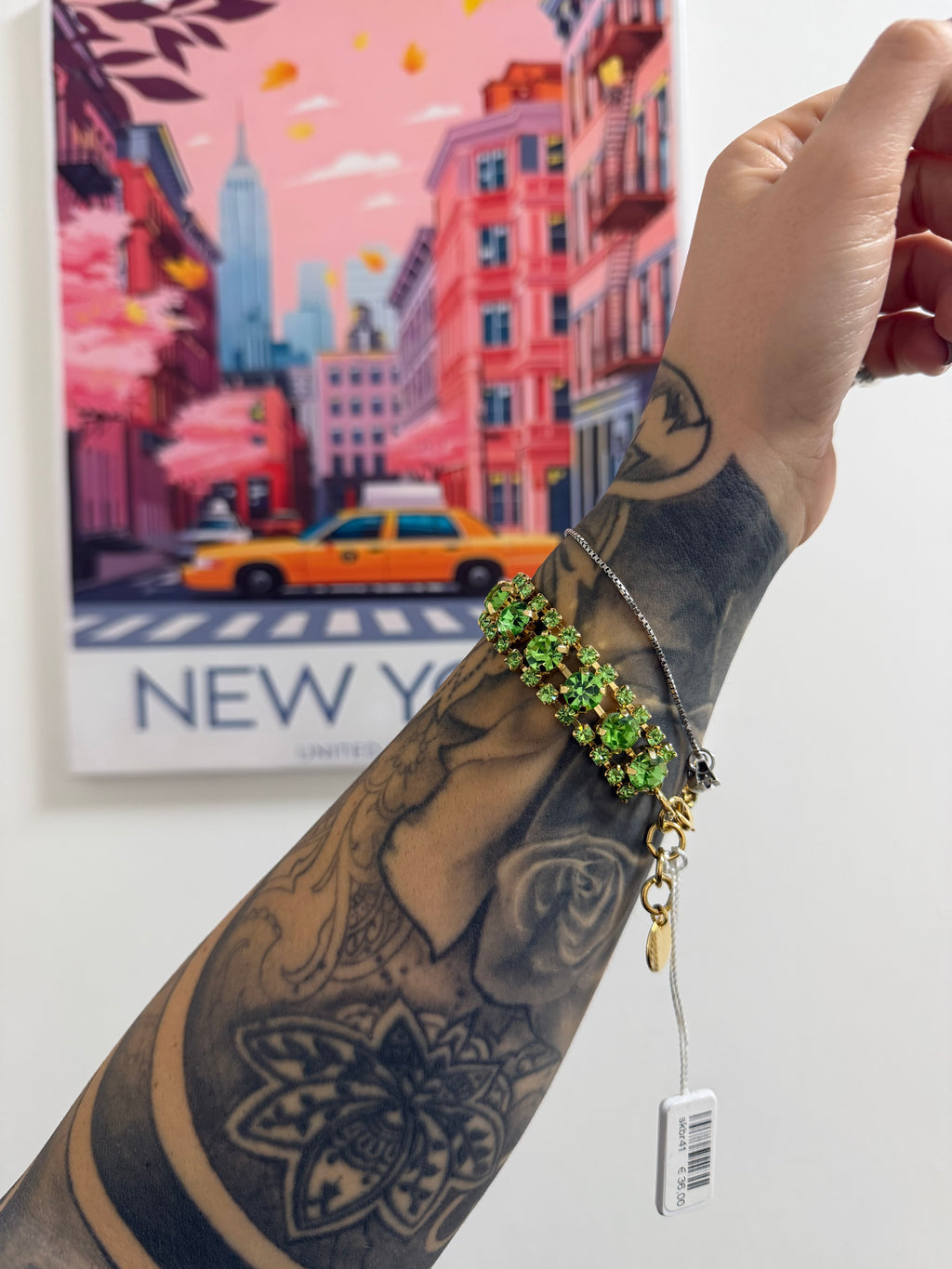 BRACCIALE GREEN MEDIUM SAKI