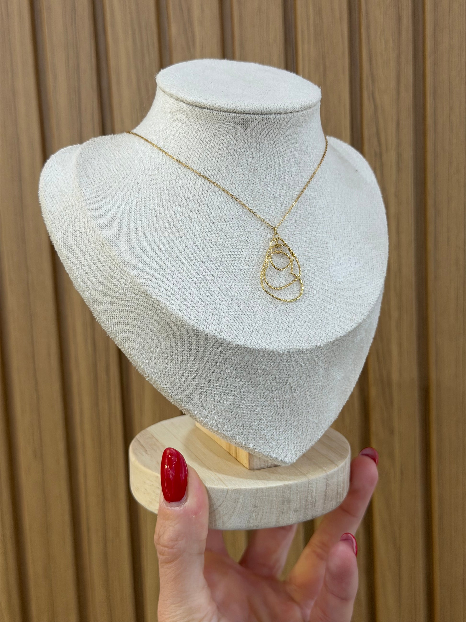 COLLANA CUORI DANA ORO 9 CARATI