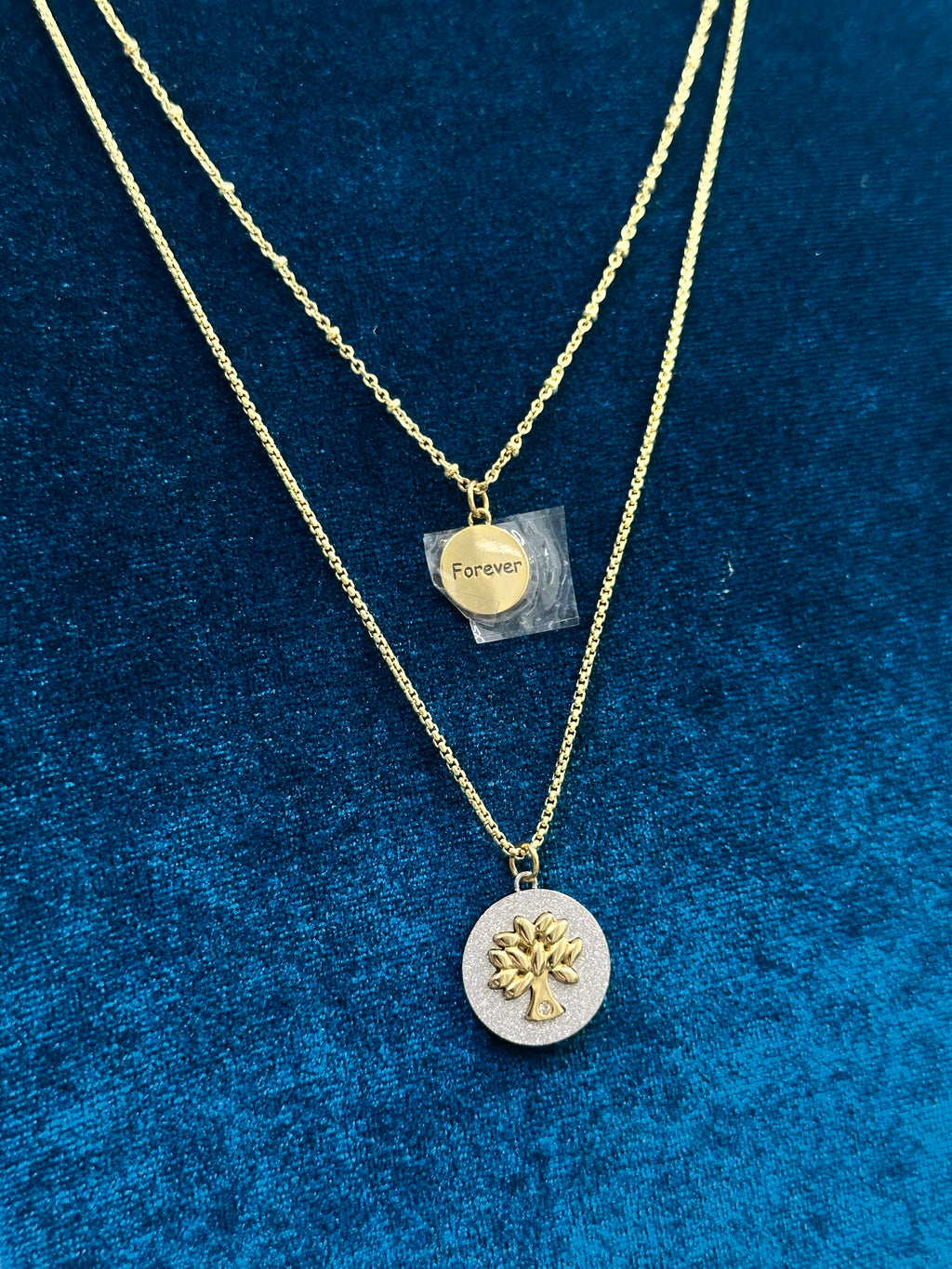 COLLANA DOPPIO FILO ALBERO DELLA VITA