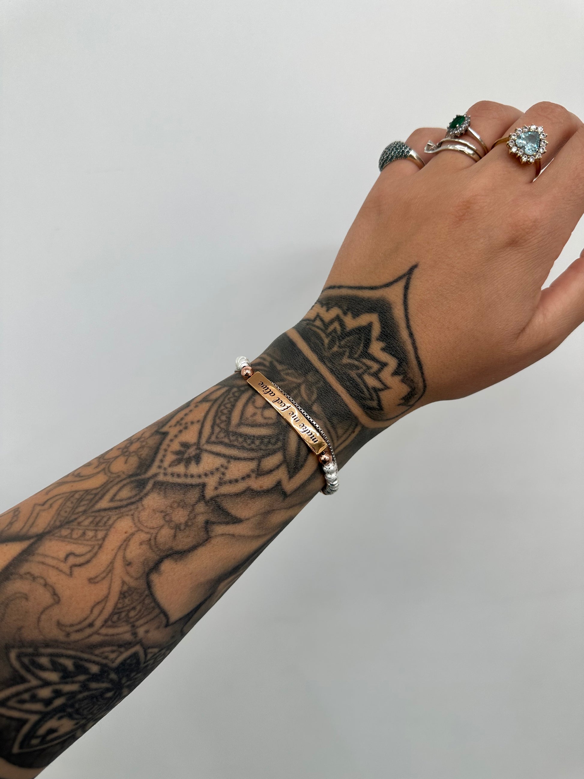 BRACCIALE DEDICATION MAKE ME FEEL ROSATO