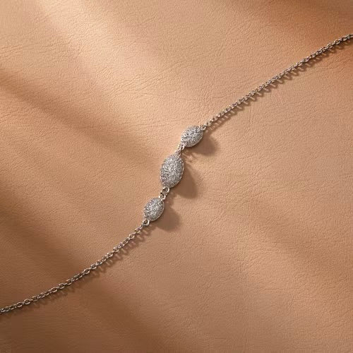 BRACCIALE MORELLATO PAVÈ ARGENTO 925