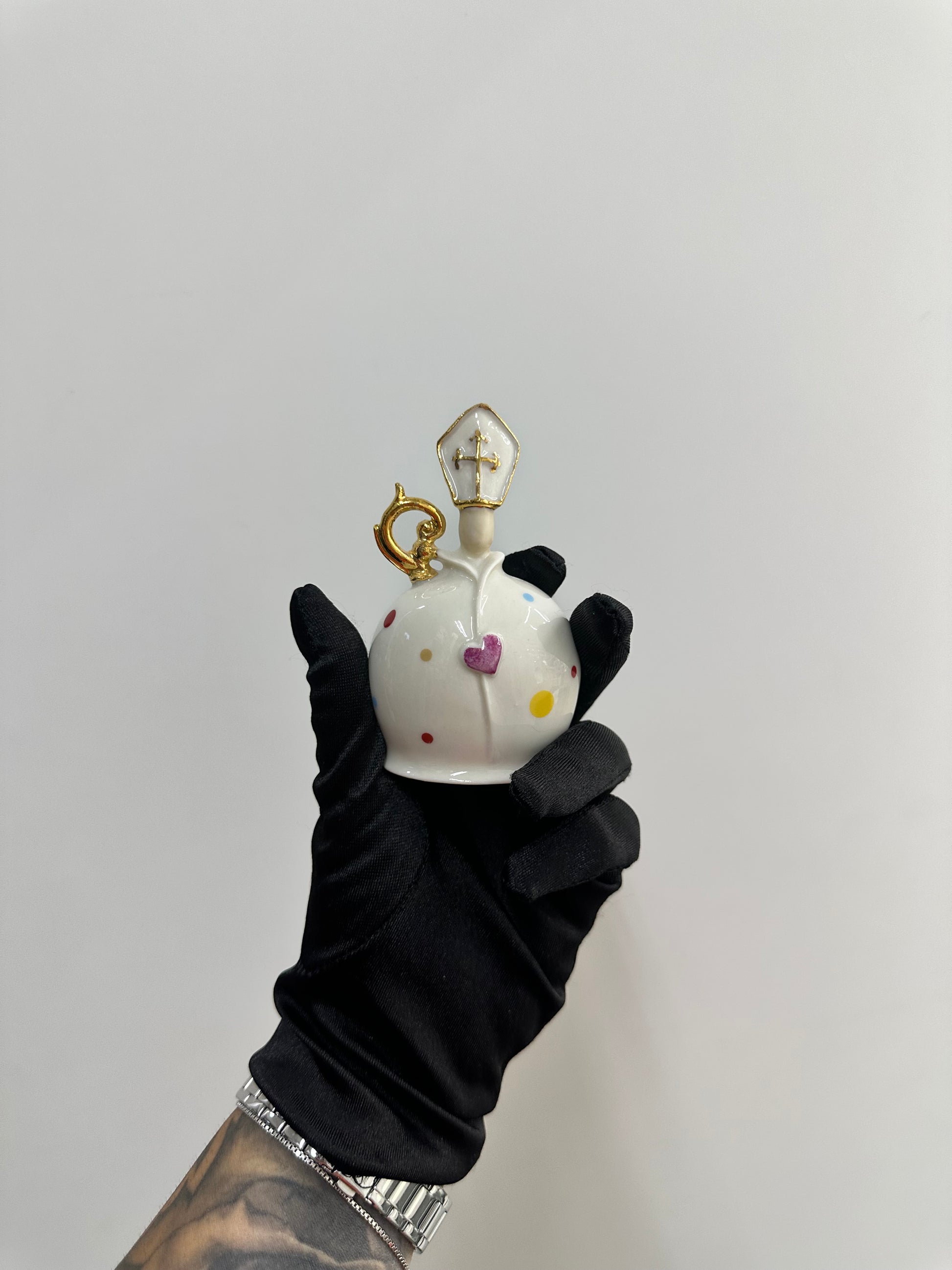 CAMPANA SAN GENNARO CERAMICA DI CAPODIMONTE